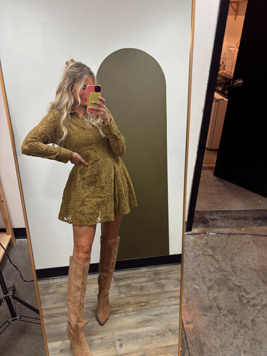Fatima Lace Mini Dress