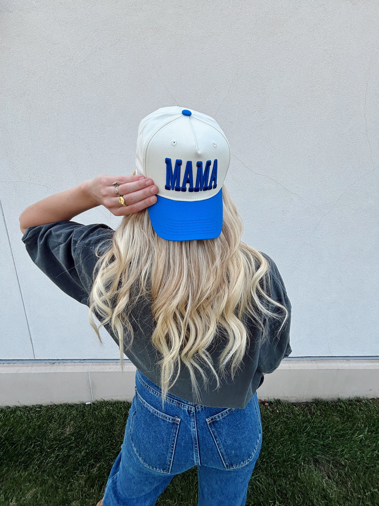 Mama Puff Trucker (Blue)