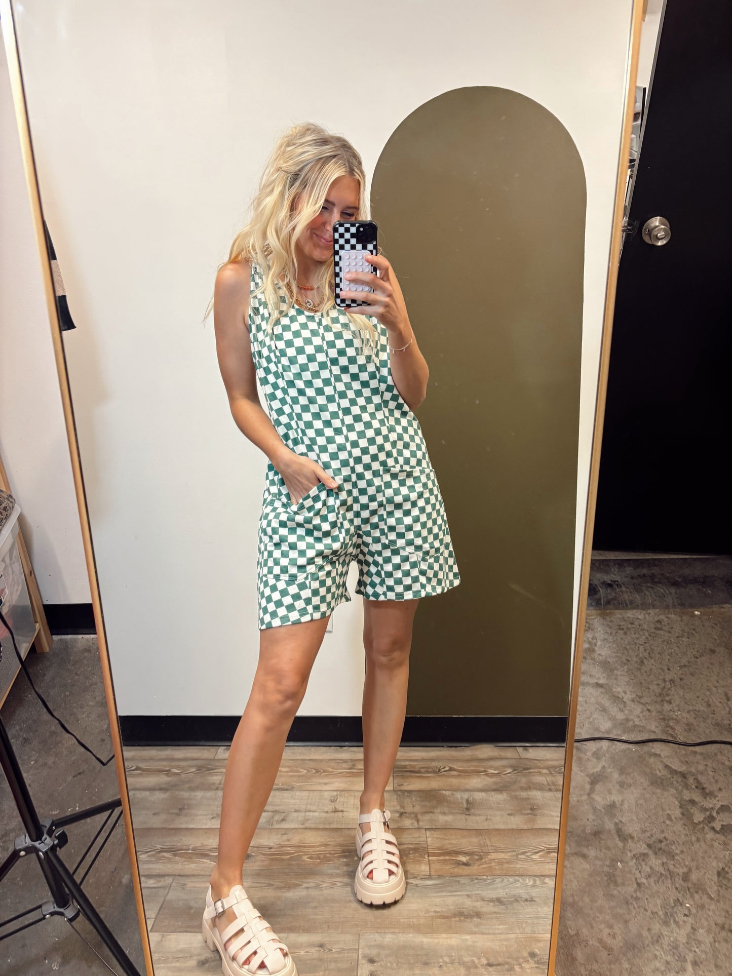 Sam Checked Short Romper
