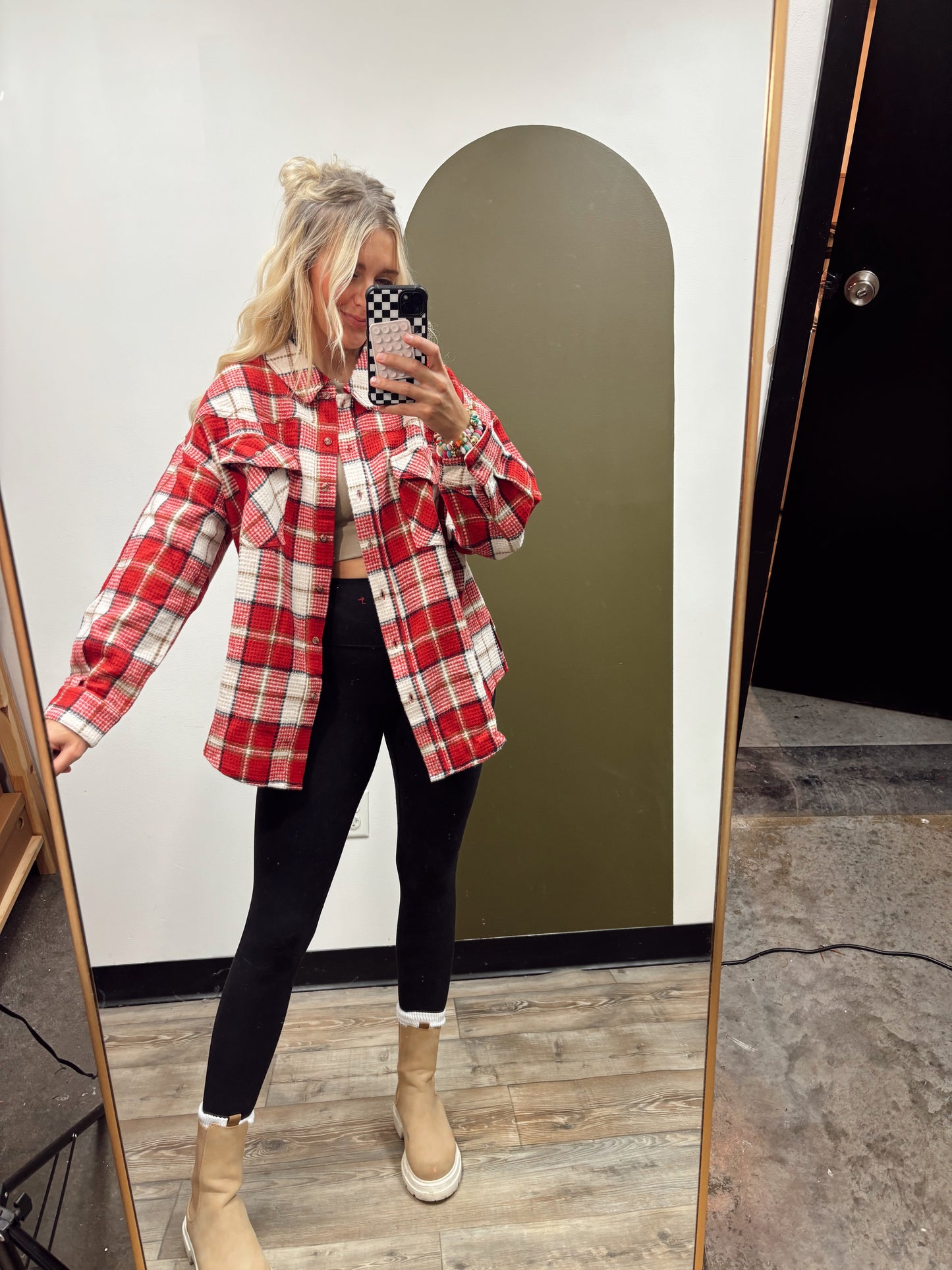 Aitana Plaid Top