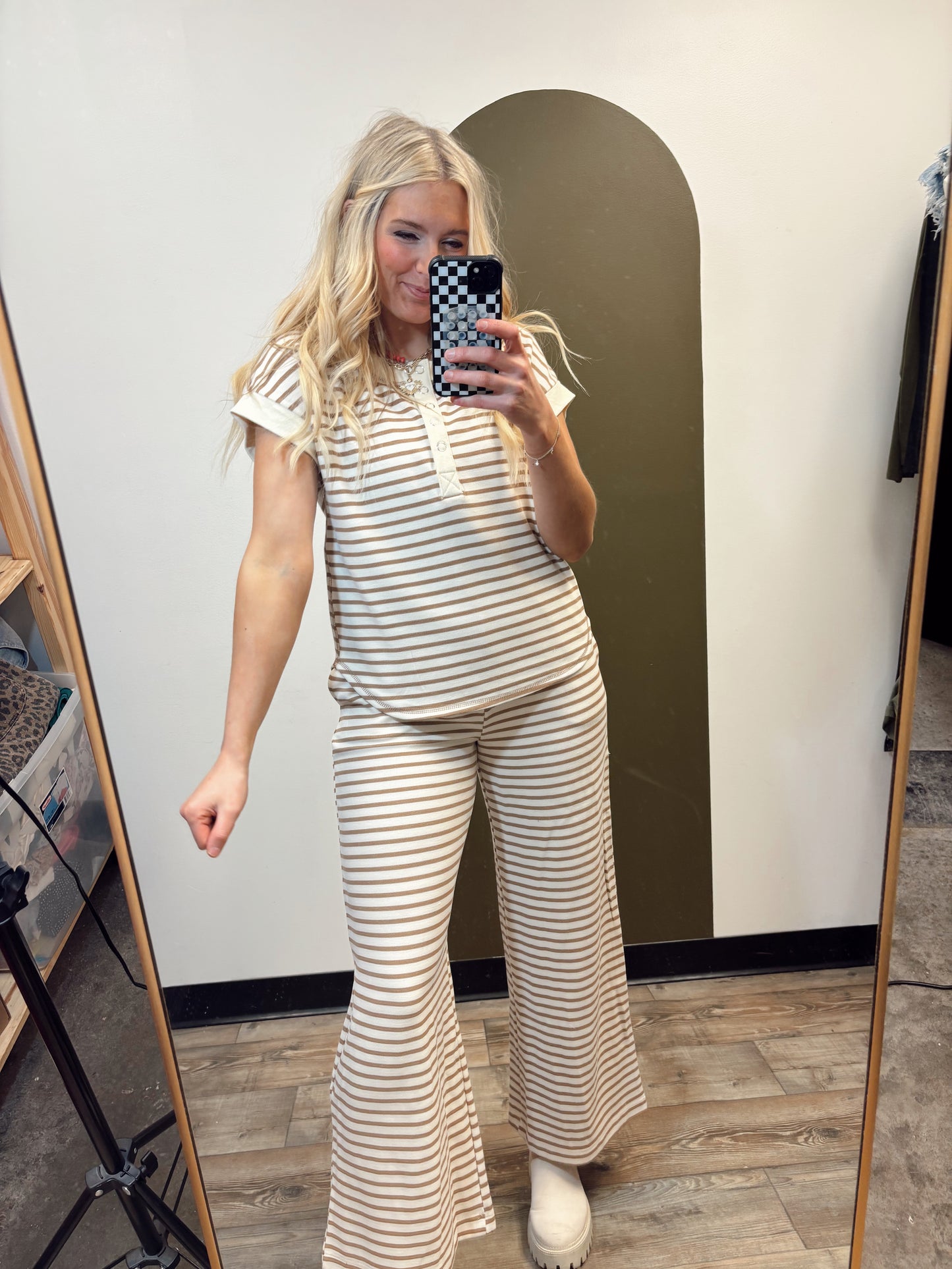 Jamie Stripe Button Set