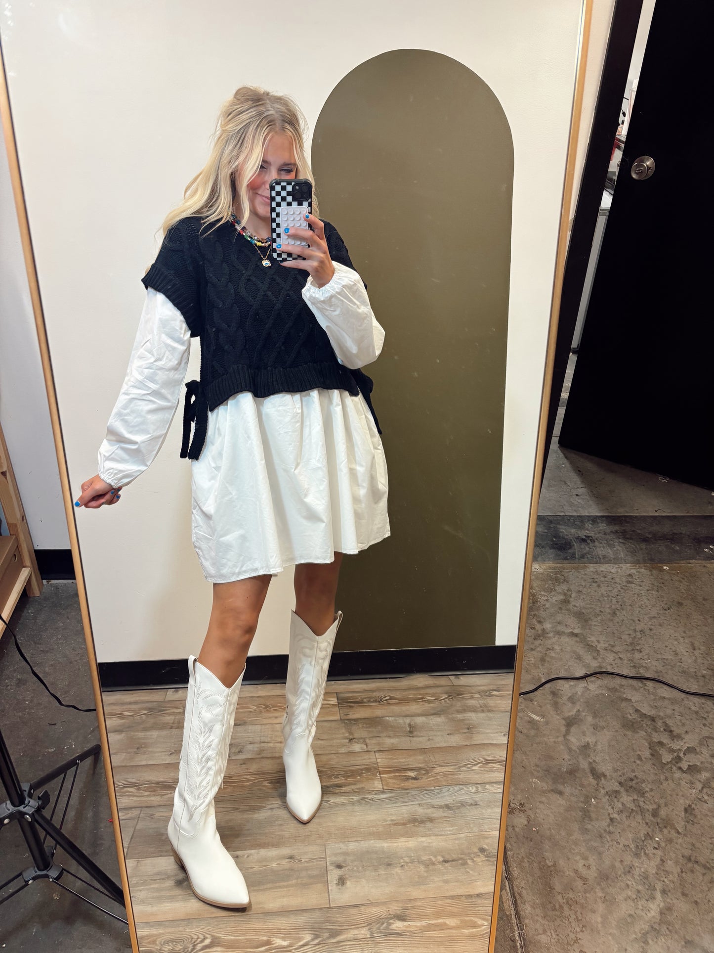 Aven Twofer Sweater Dress