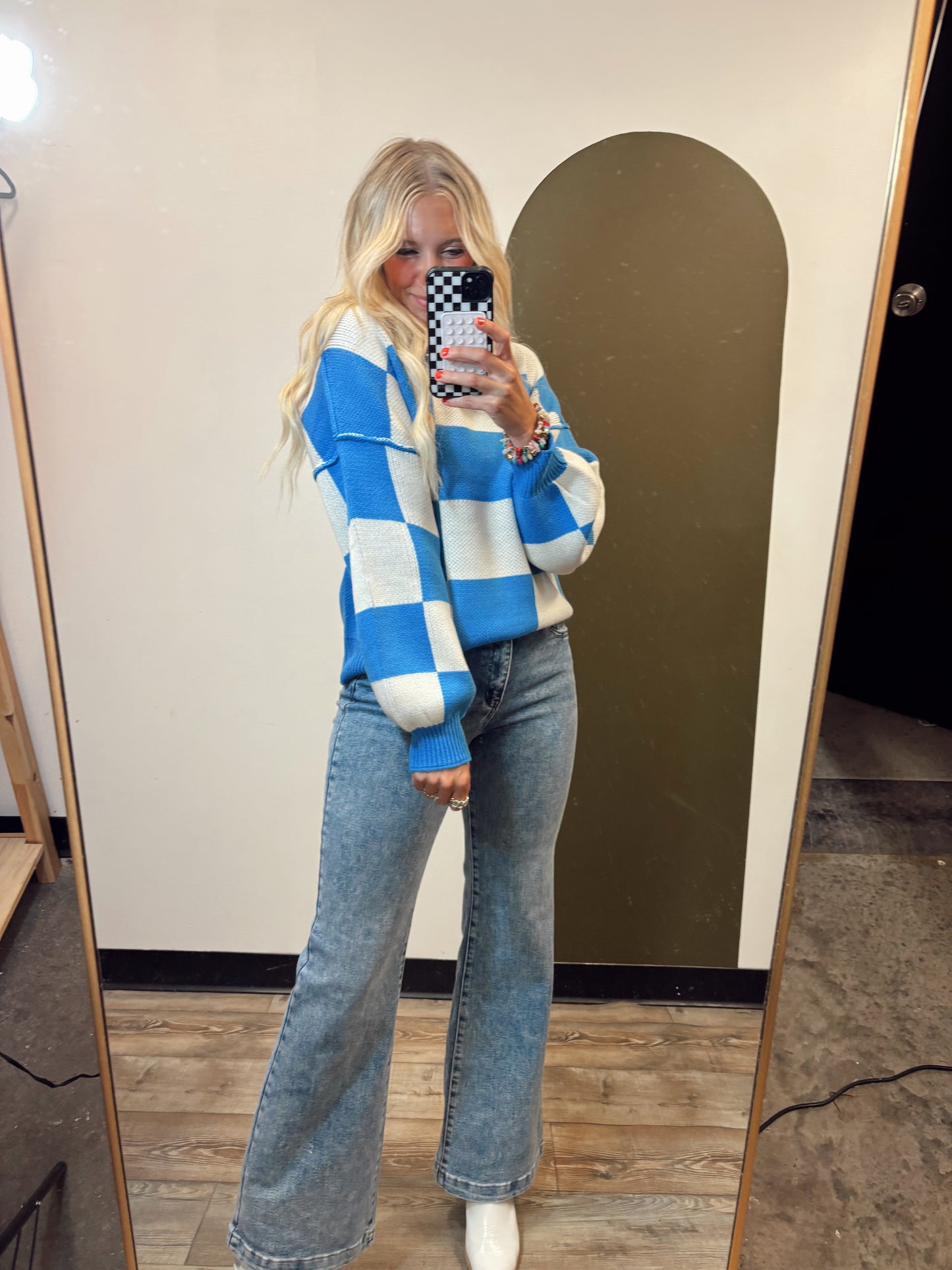 Square Up Sweater (Blue)