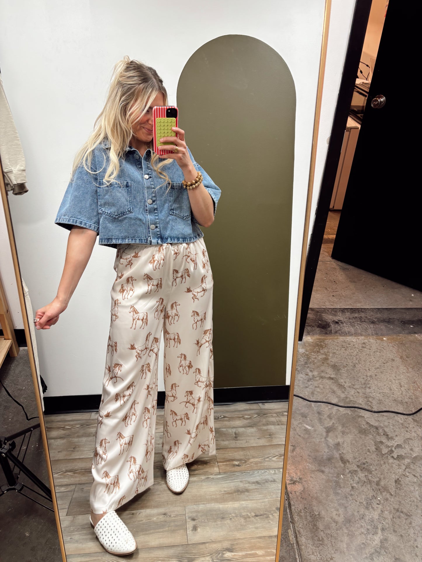 Vivienne Denim Top (Blue)