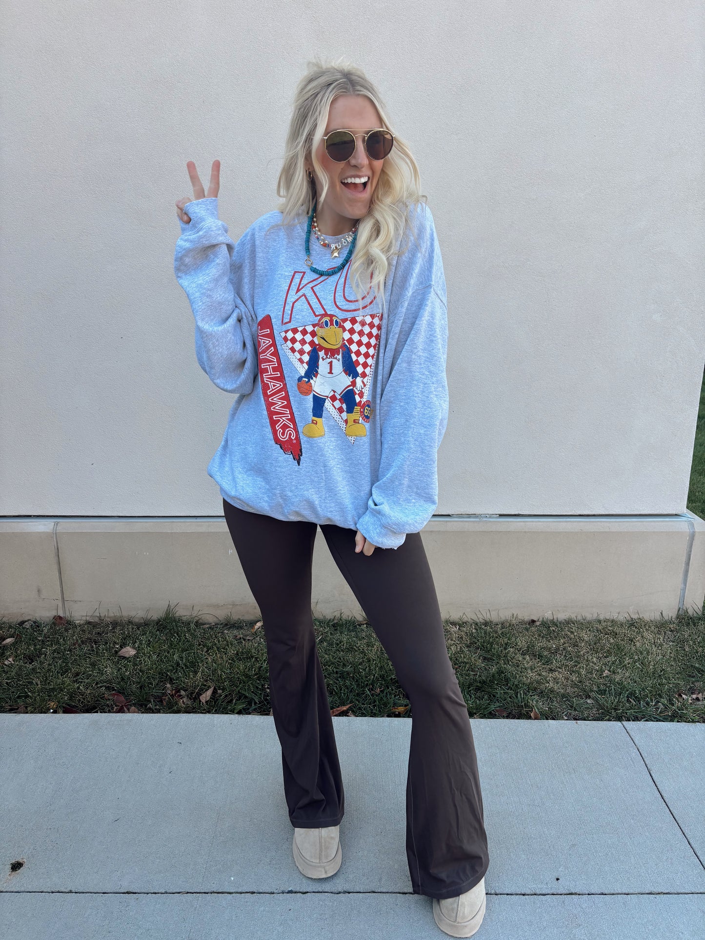 Jayhawk Courtside Hoops Sweatshirt