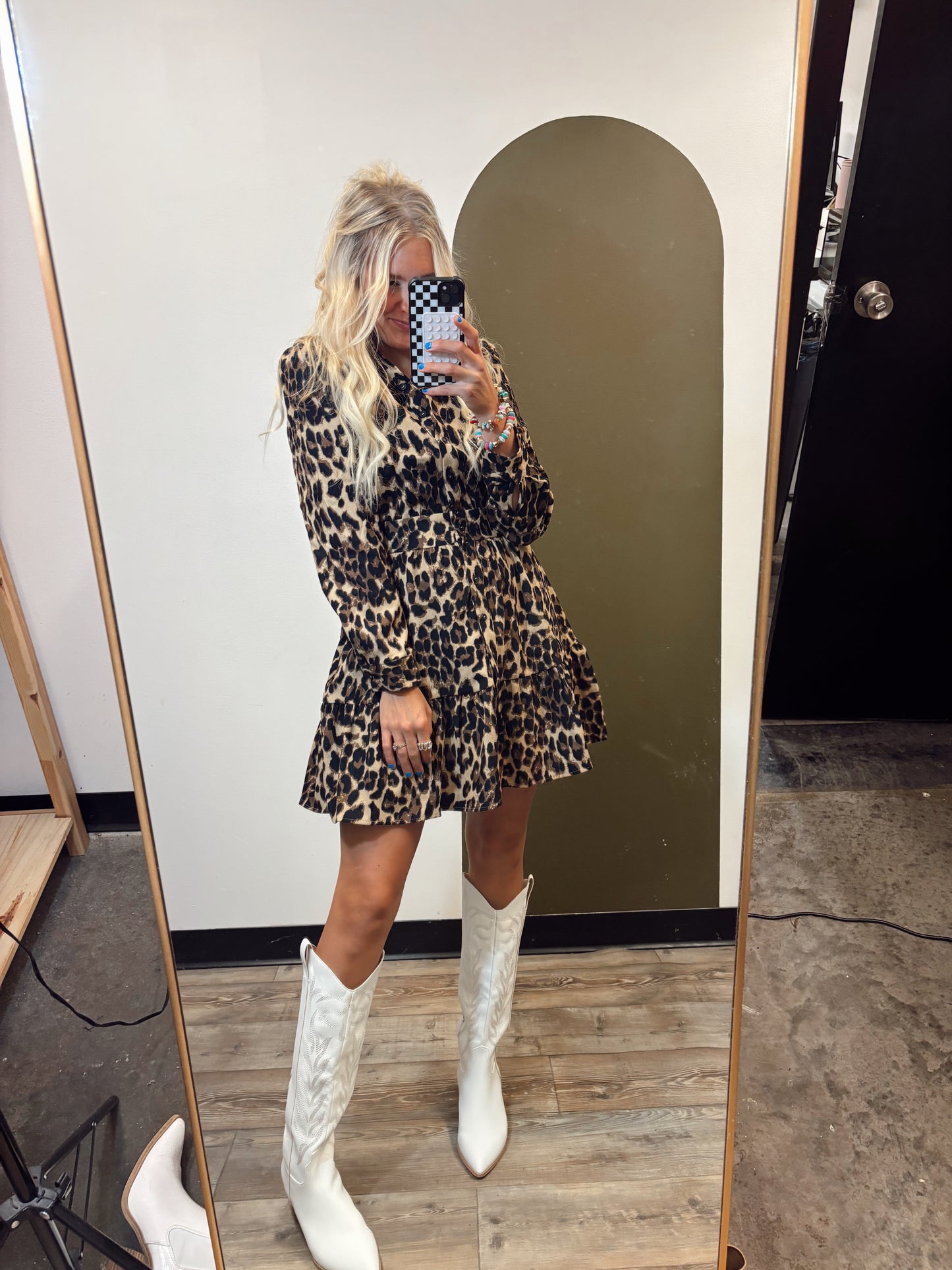 Abigail Leopard Dress