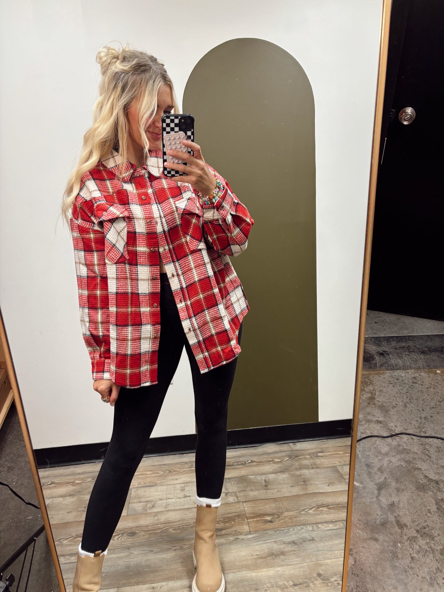 Aitana Plaid Top