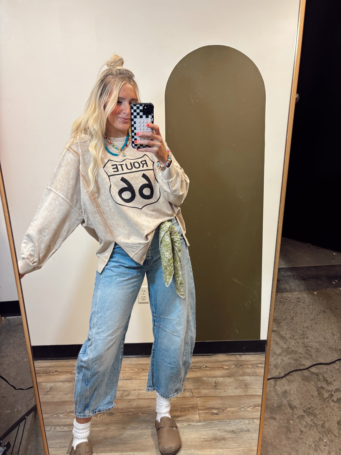 Route 66 Knit Top (Camel)