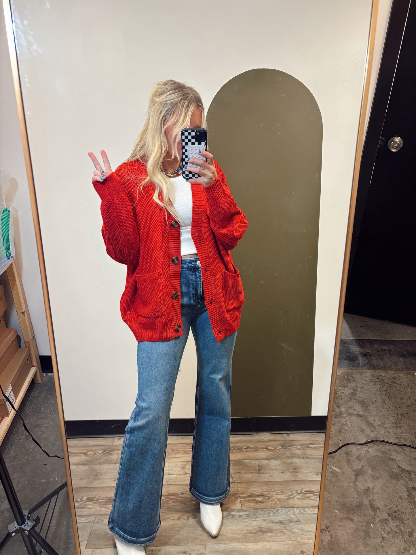 Kingdom Come Cardigan (Red)