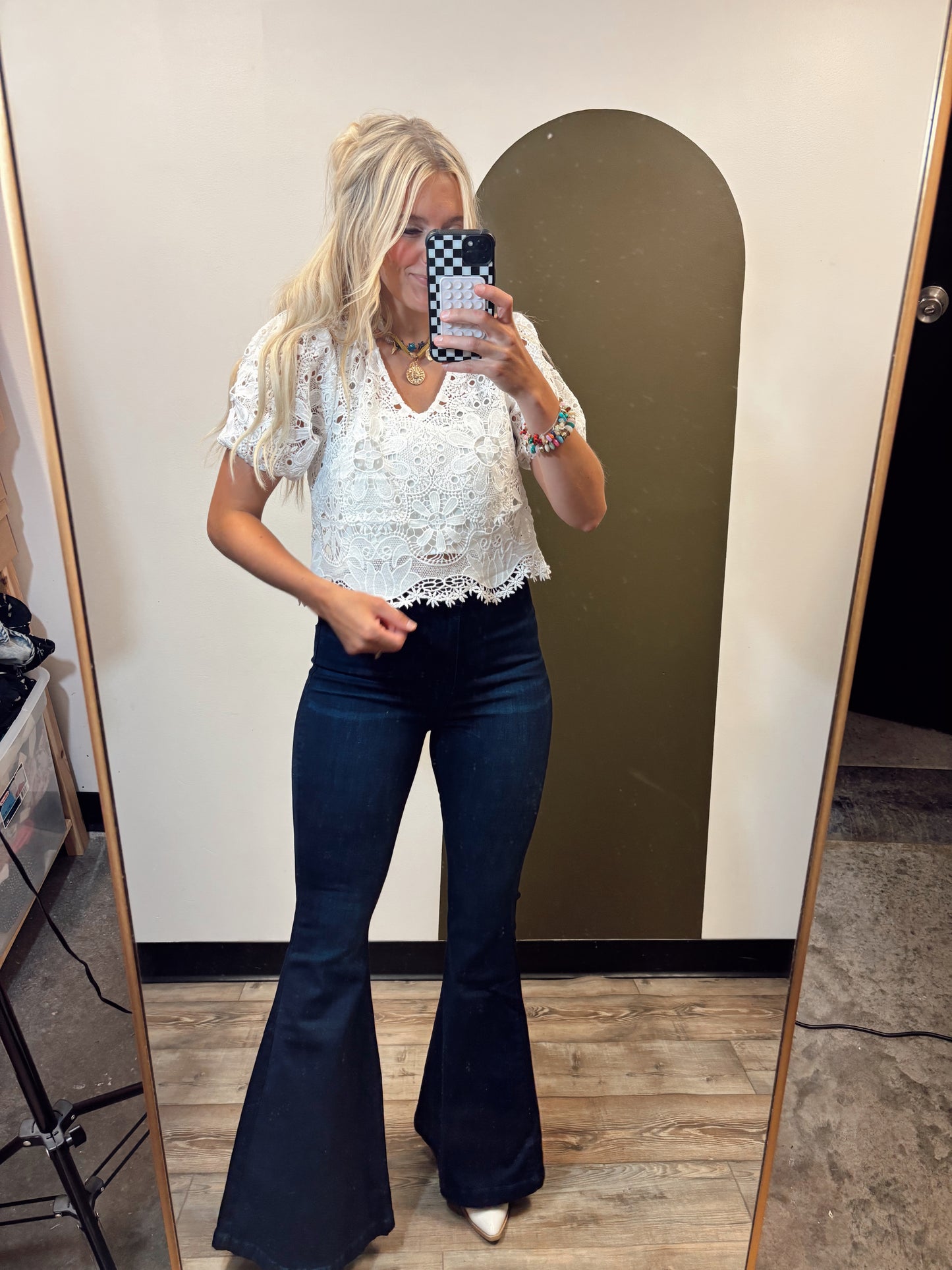 Cali Crochet Top (White)
