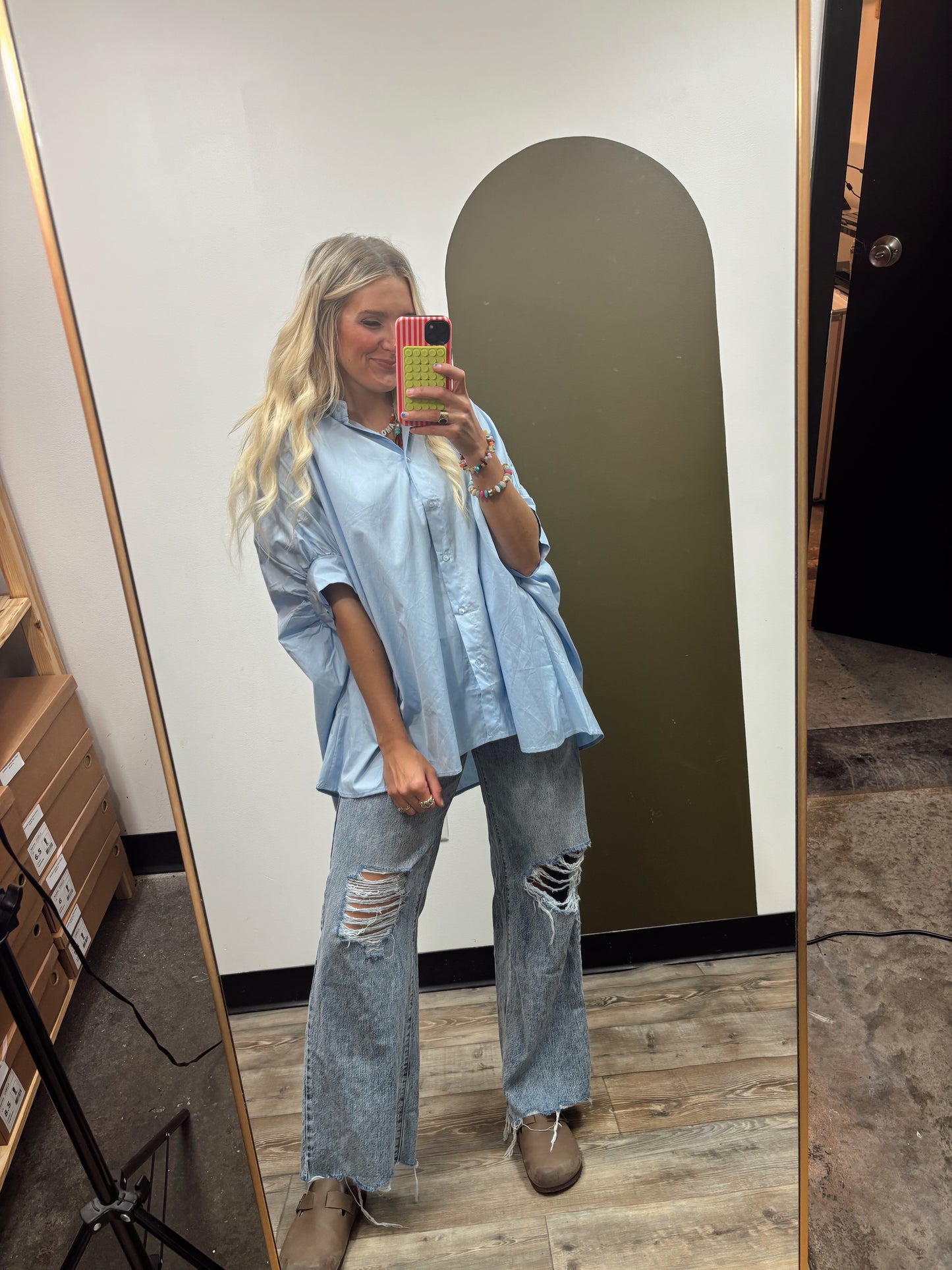 Baby Blues Button Up (Sky)