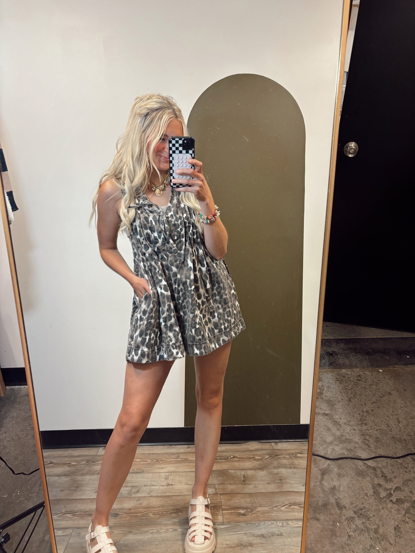 Julianne Pleat Romper