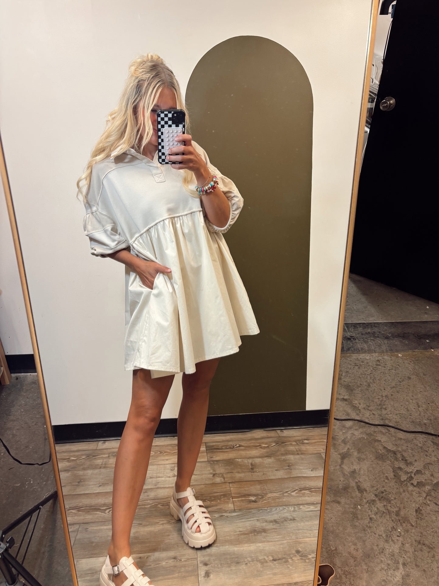Colton Cotton Mini Dress