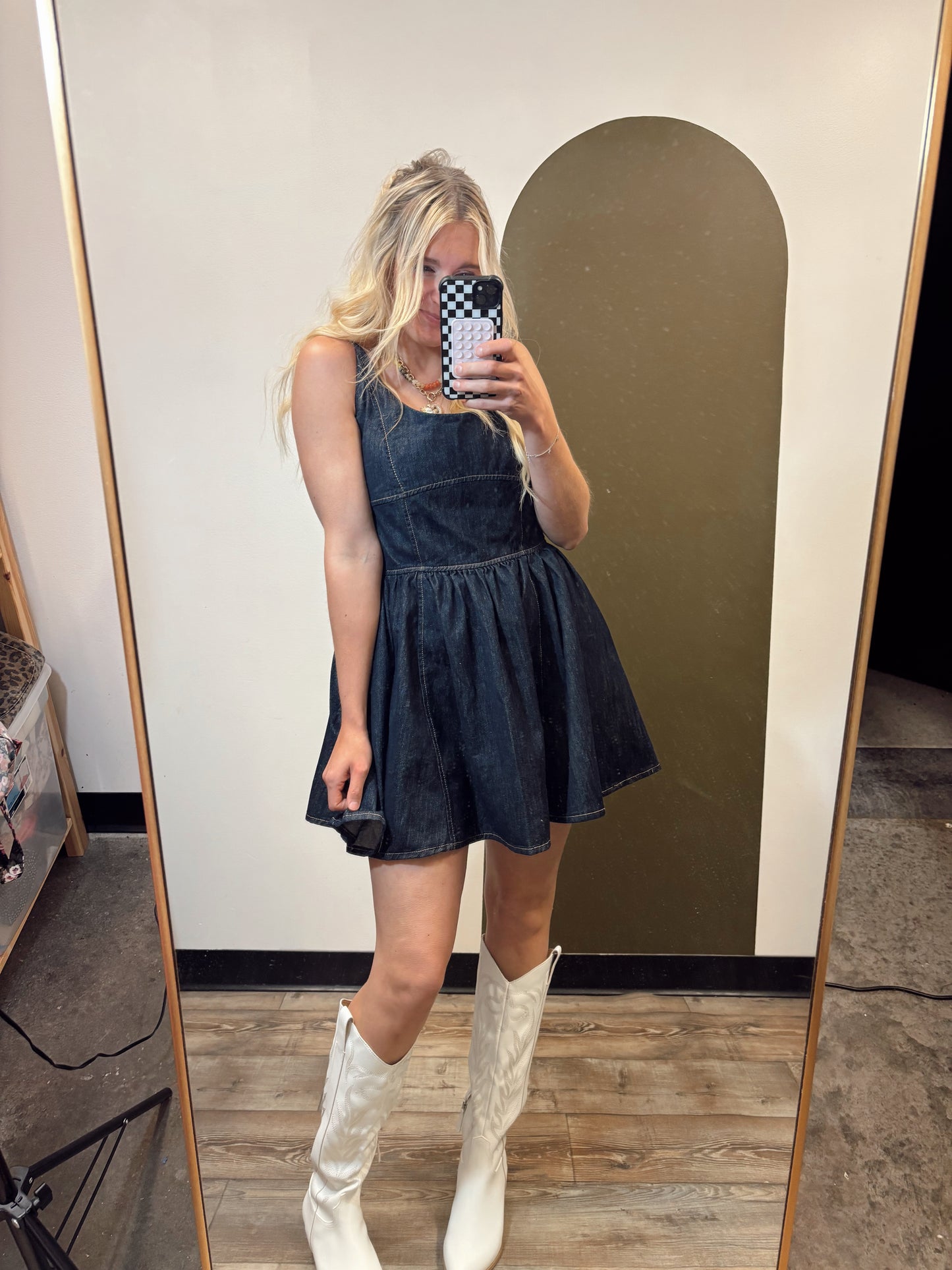 Indigo Mini Dress