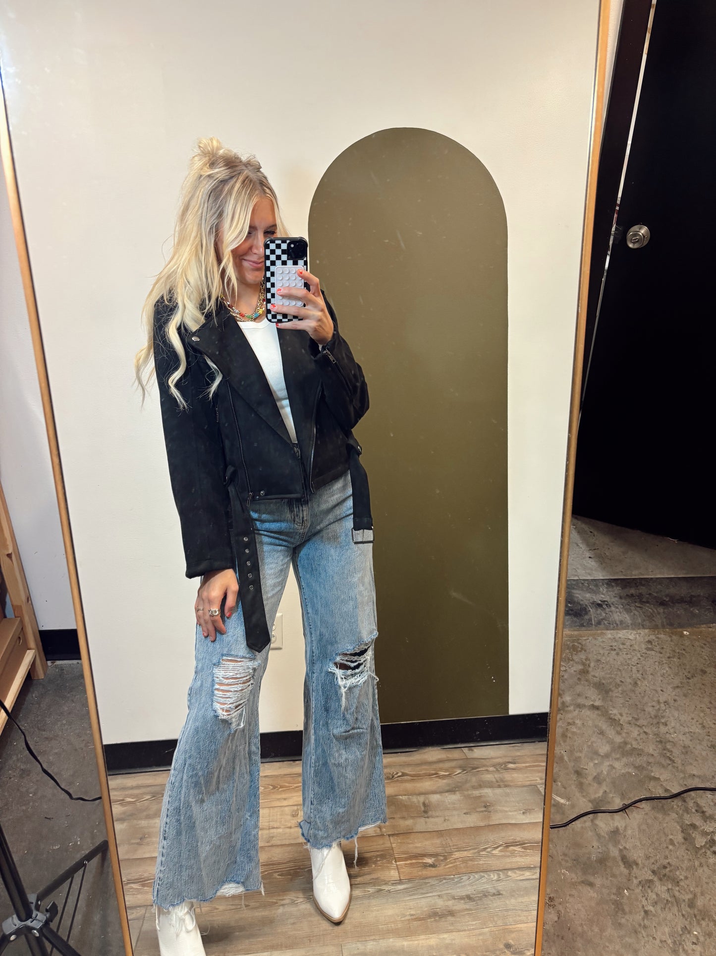 Going Places Moto Jacket (Black)