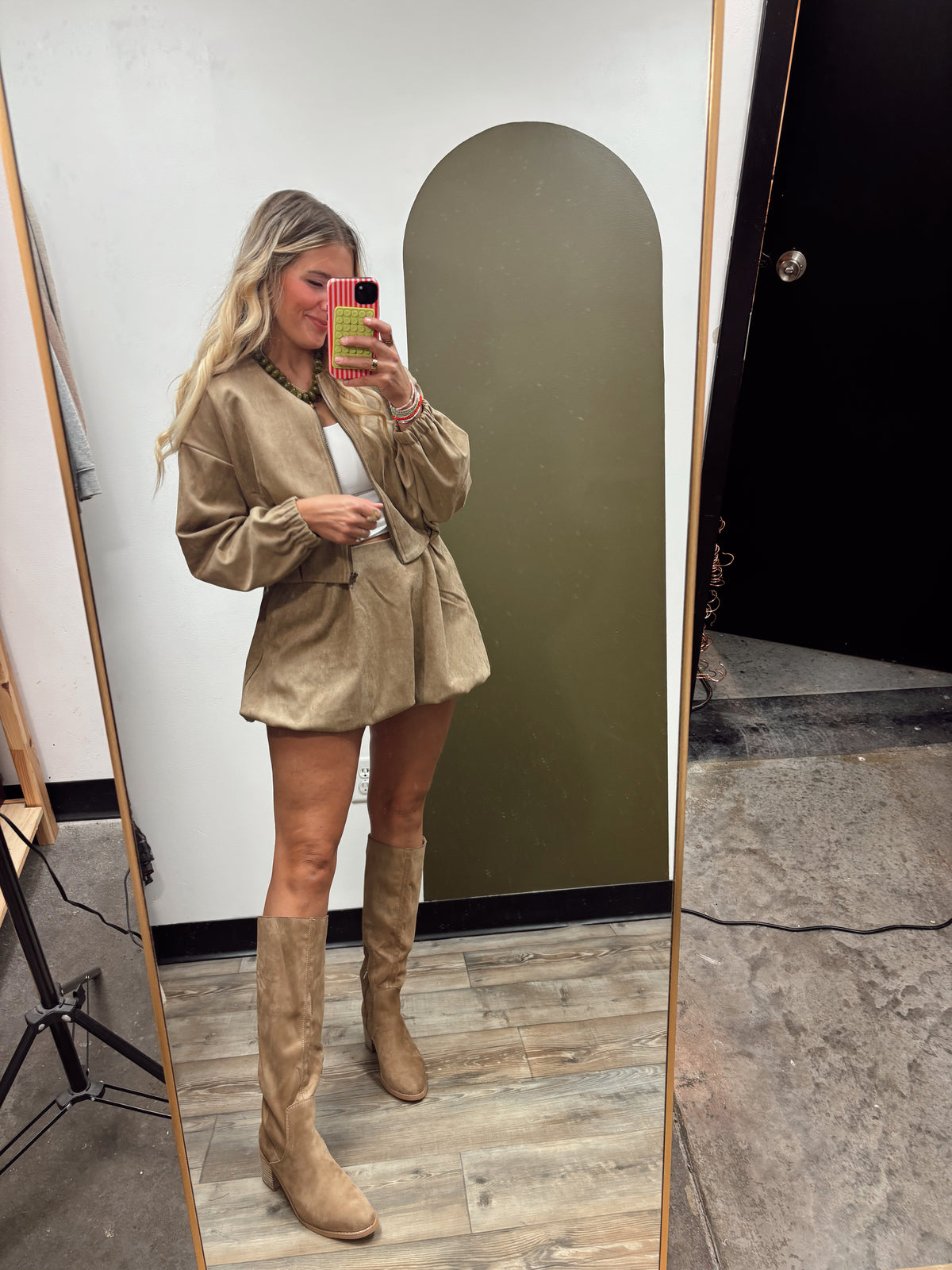 Arden Suede Jacket (Mocha)
