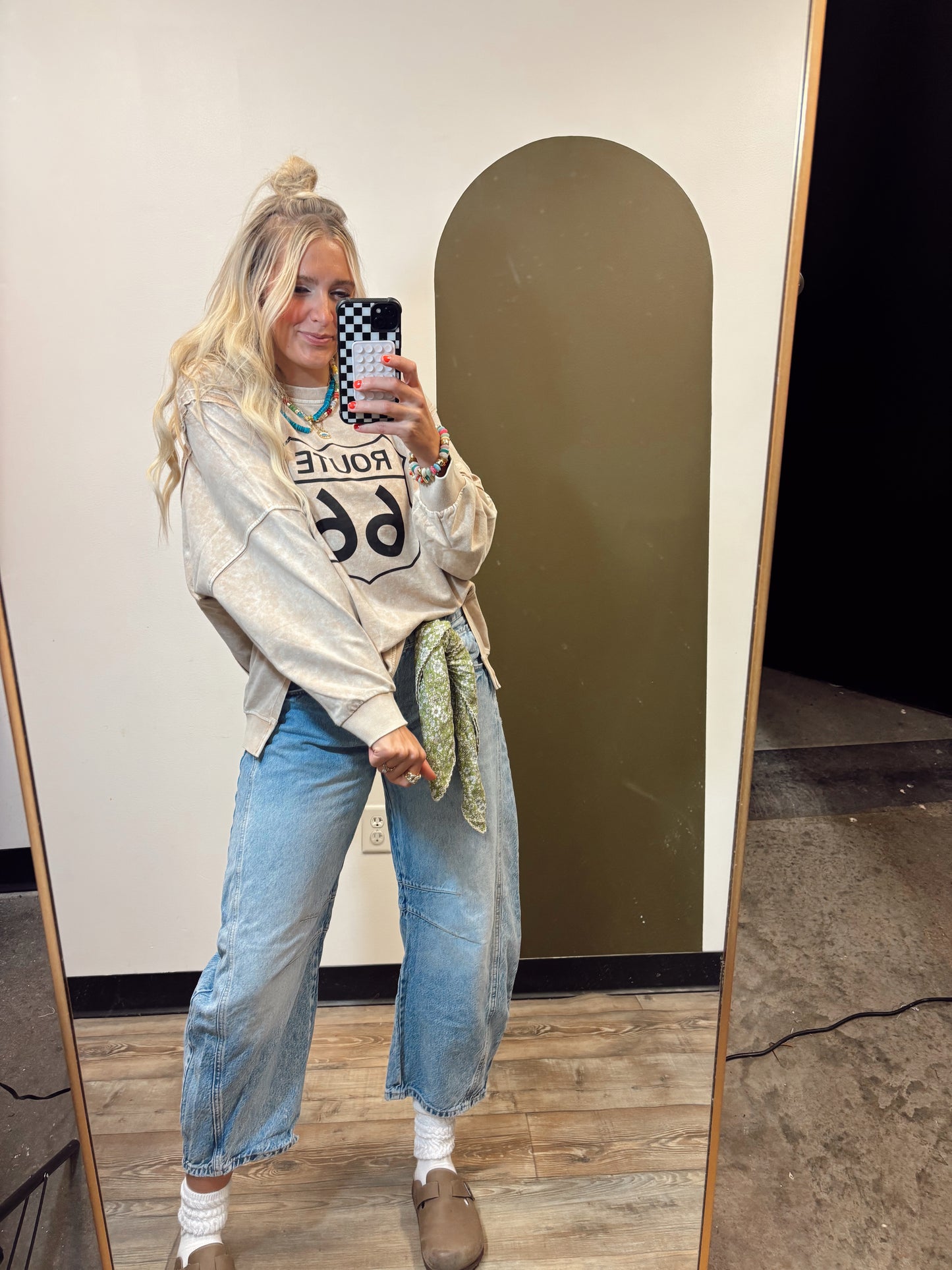 Route 66 Knit Top (Camel)