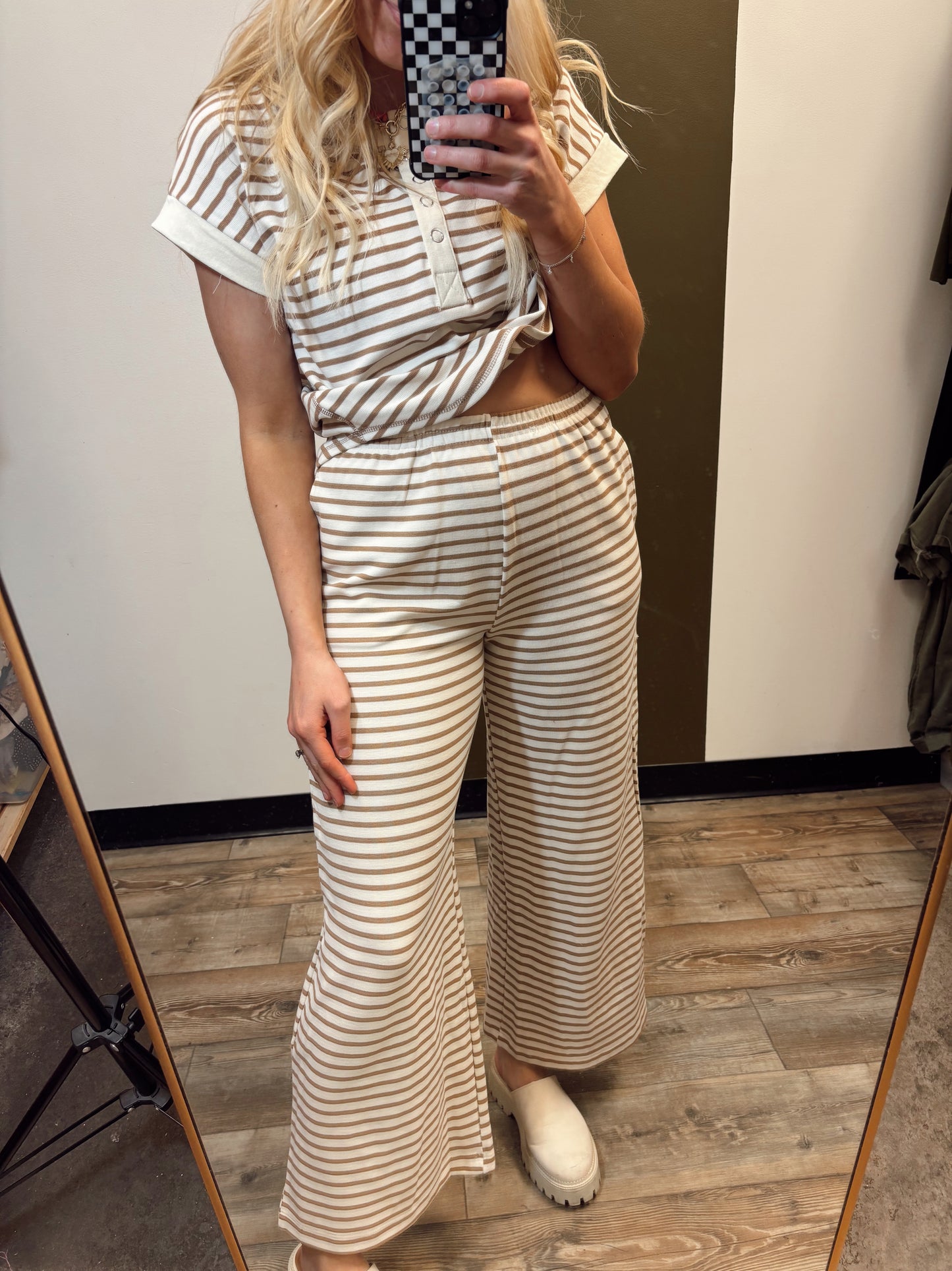 Jamie Stripe Button Set