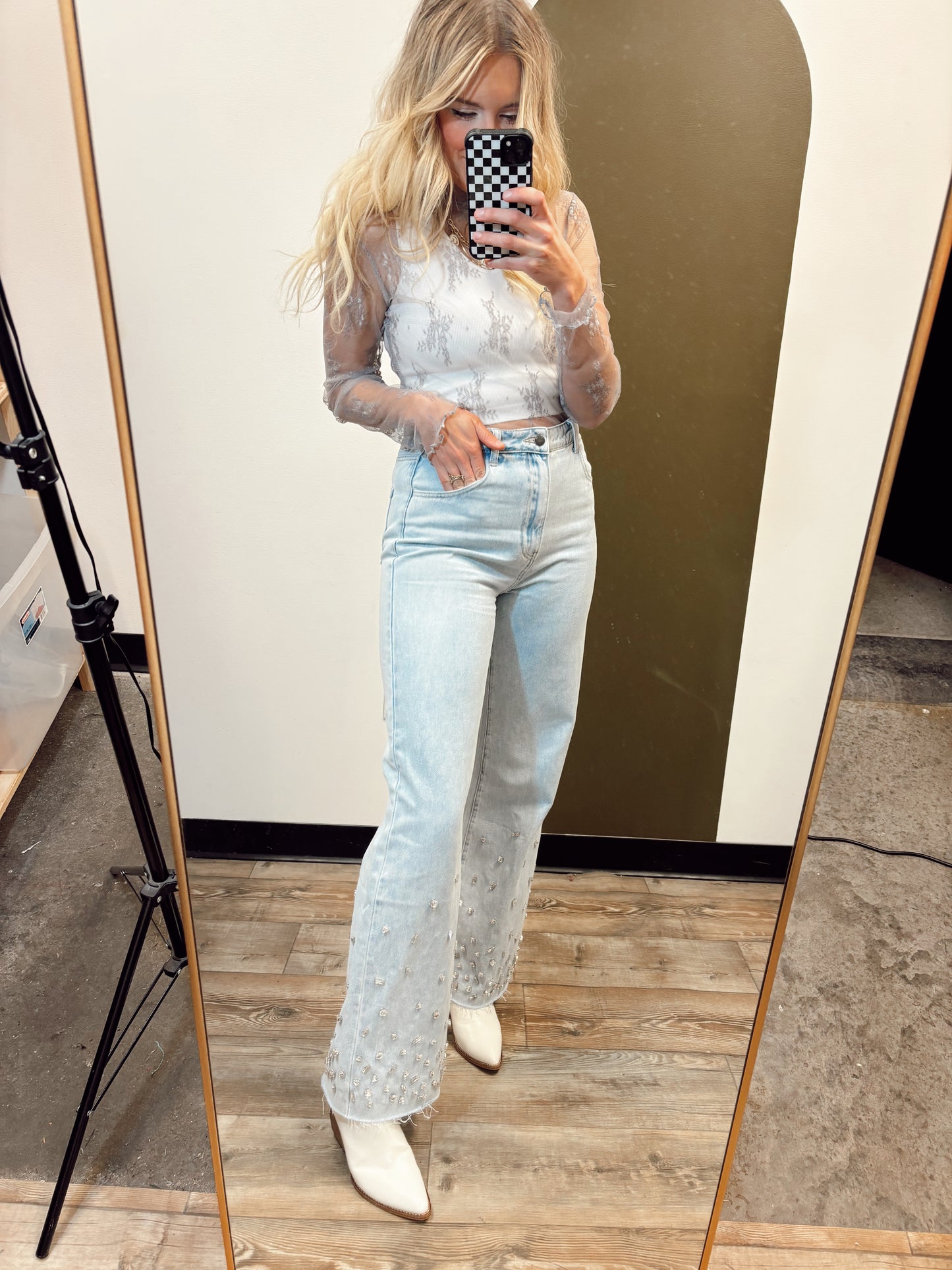 Haven Rhinestone Denim