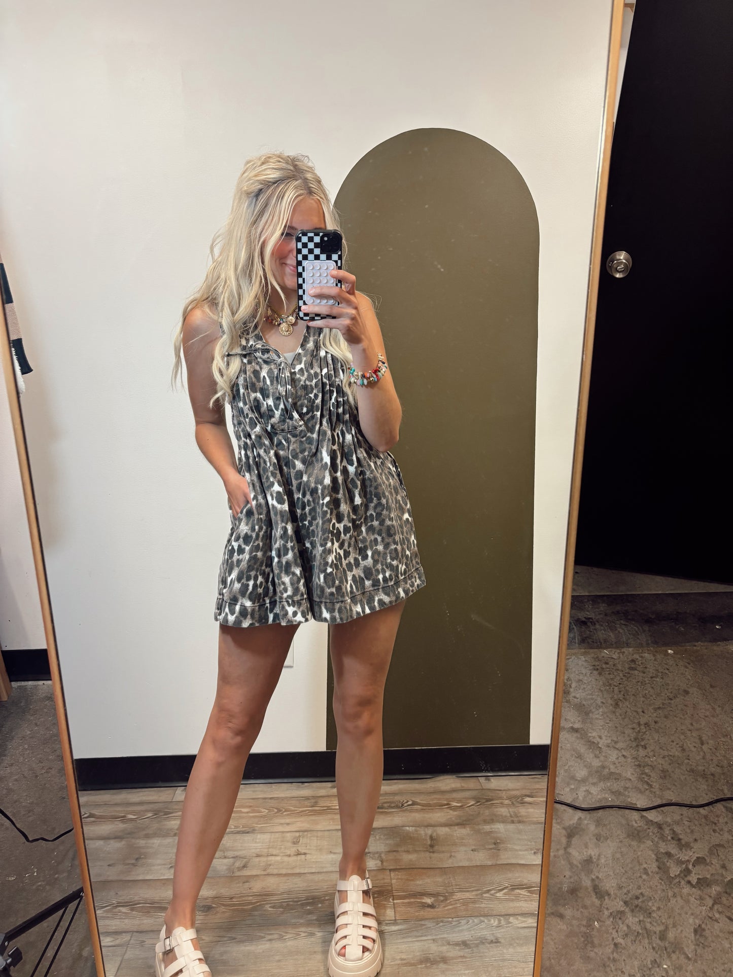 Julianne Pleat Romper