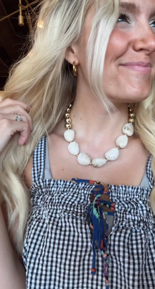 Its A Neutral Beaded Necklace