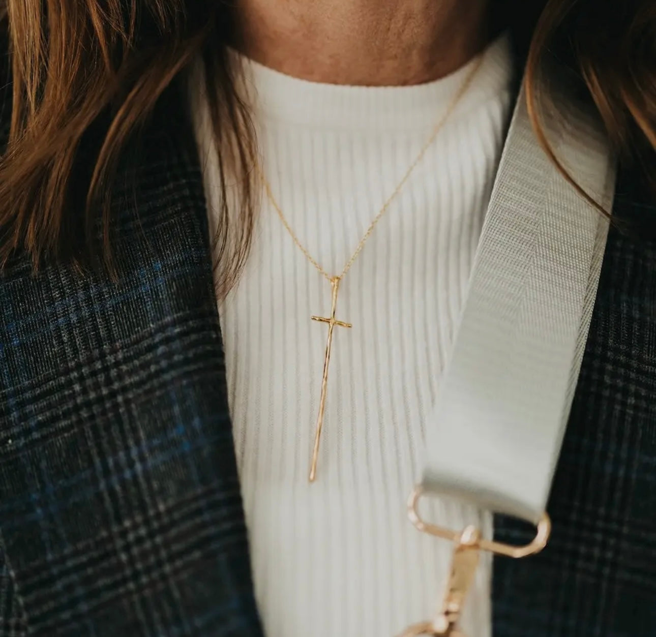 Modern Cross Necklace