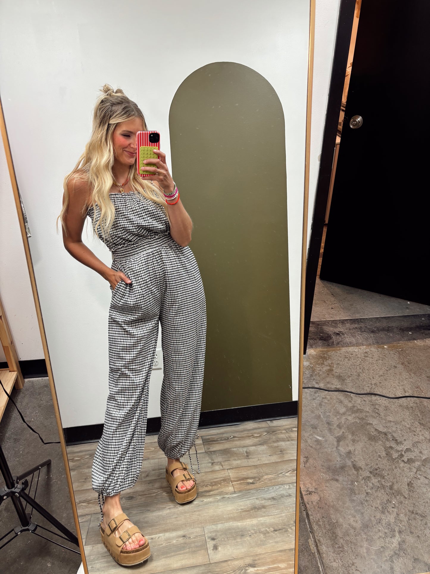 Aleah Gingham Jumpsuit