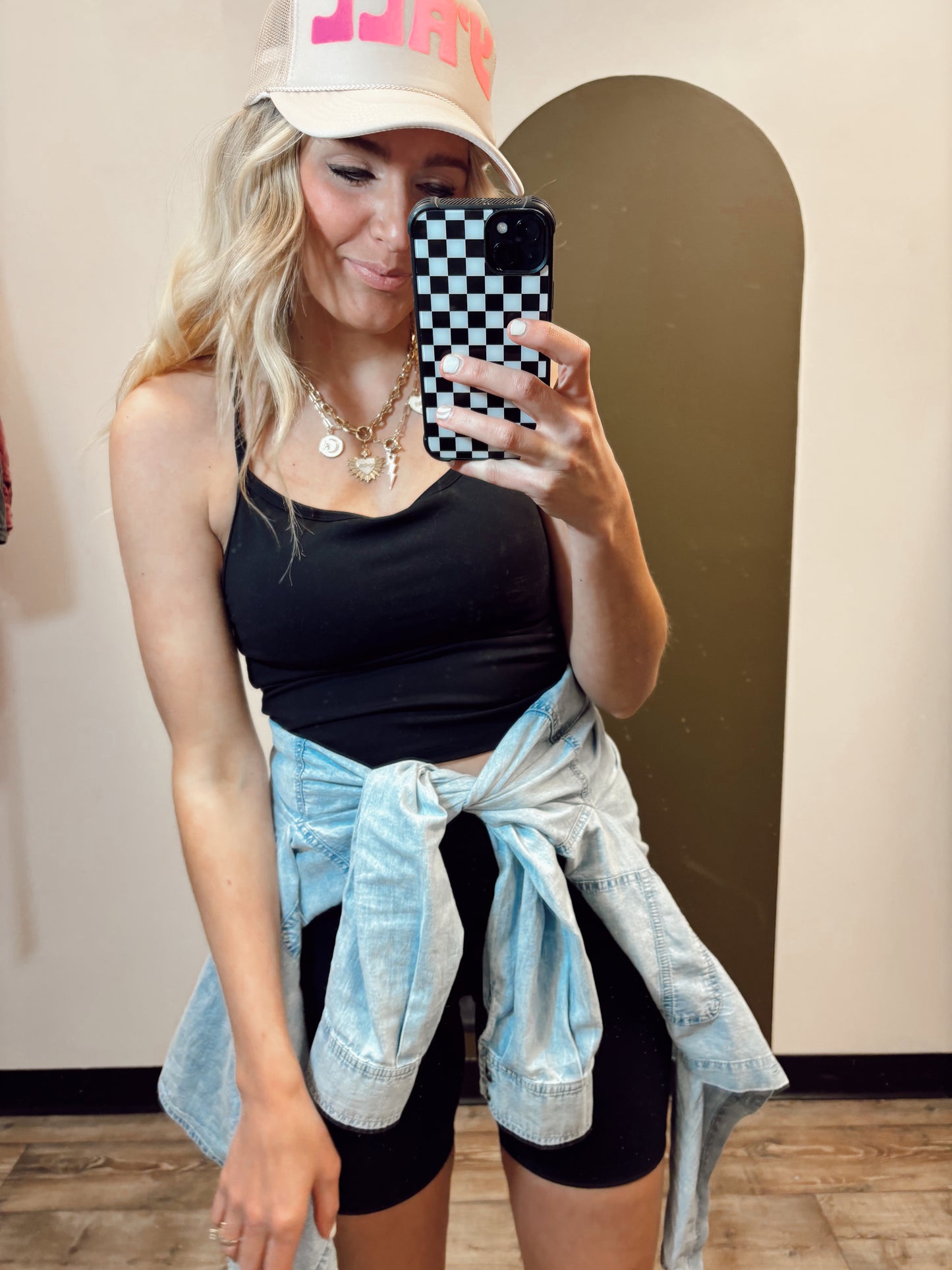 Lena Longline Tank (Black)