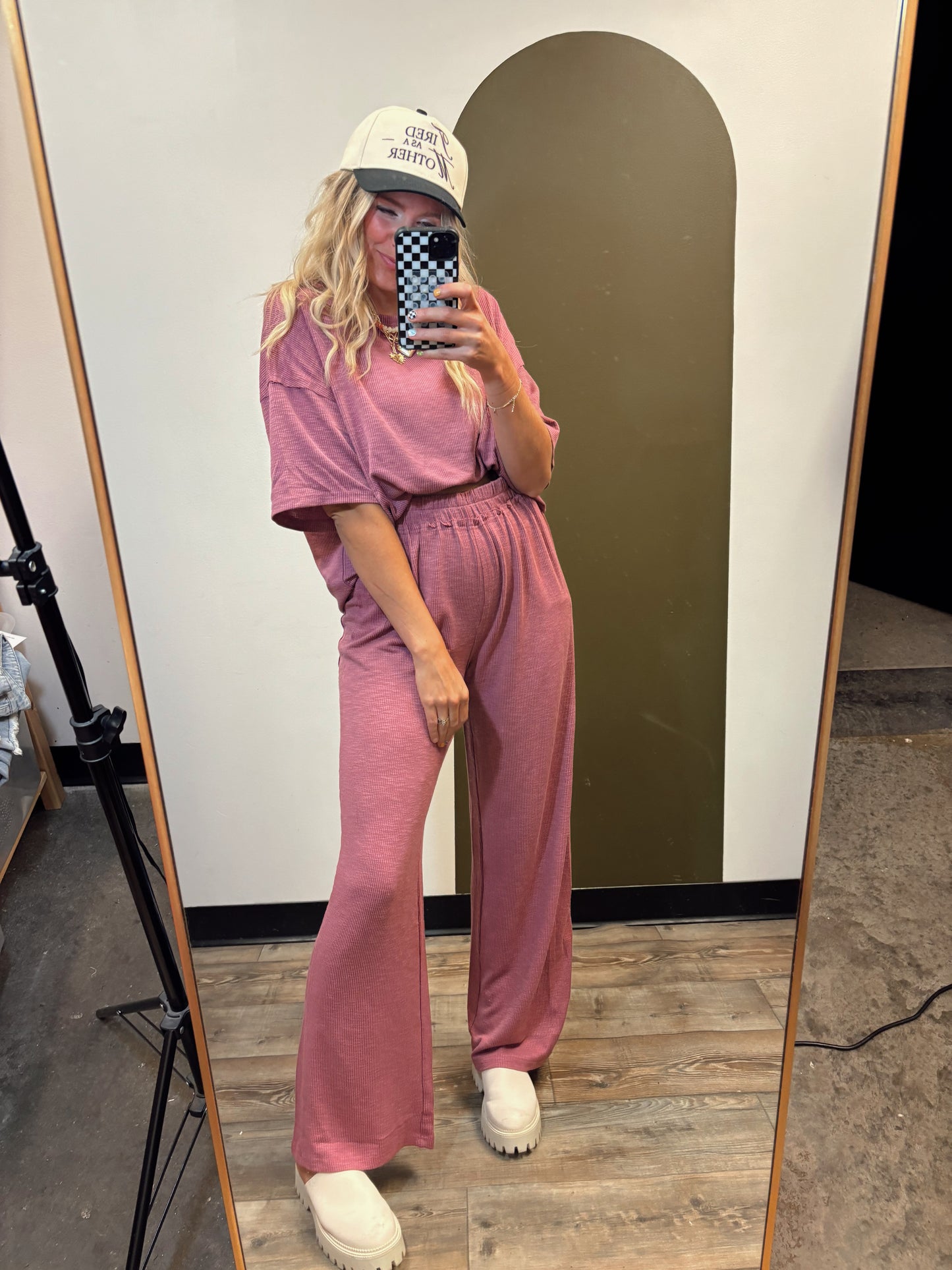 Layla Loose Fit Set (Berry)