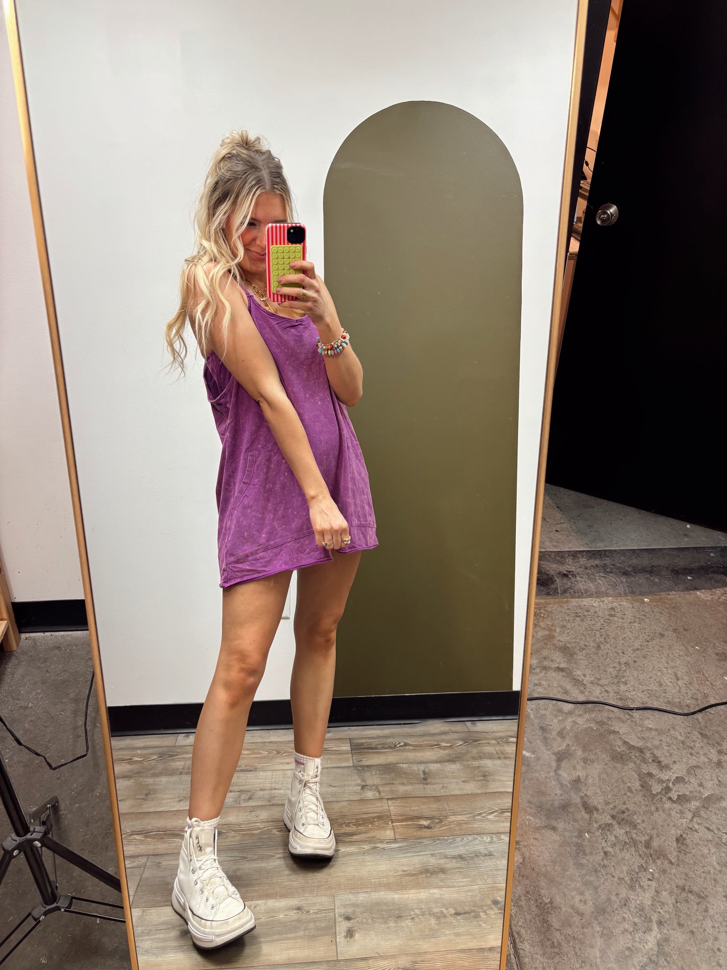 Weekend In Sneakers Dress (Purple)