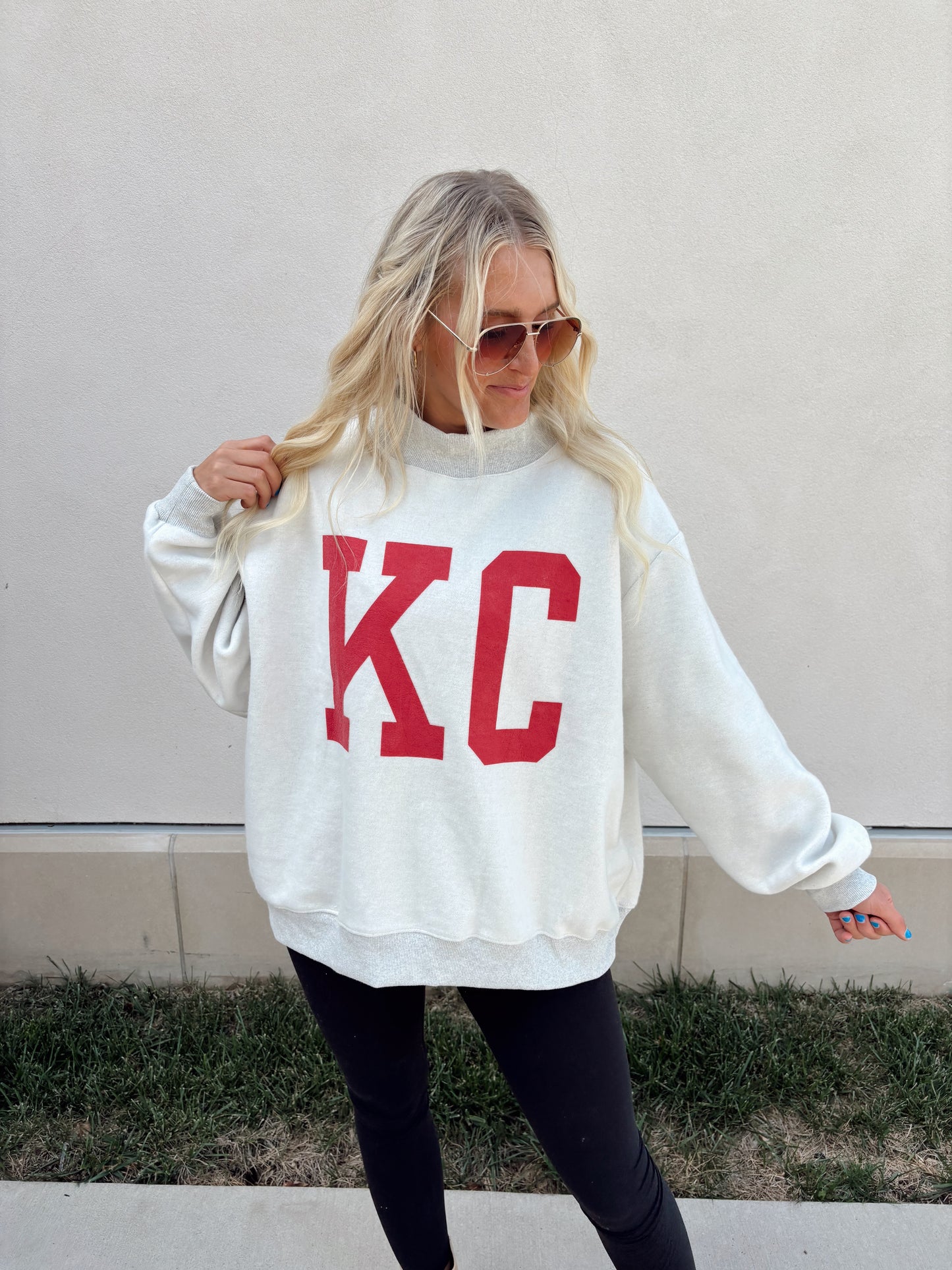 Reversible KC/Kansas City Mock Neck