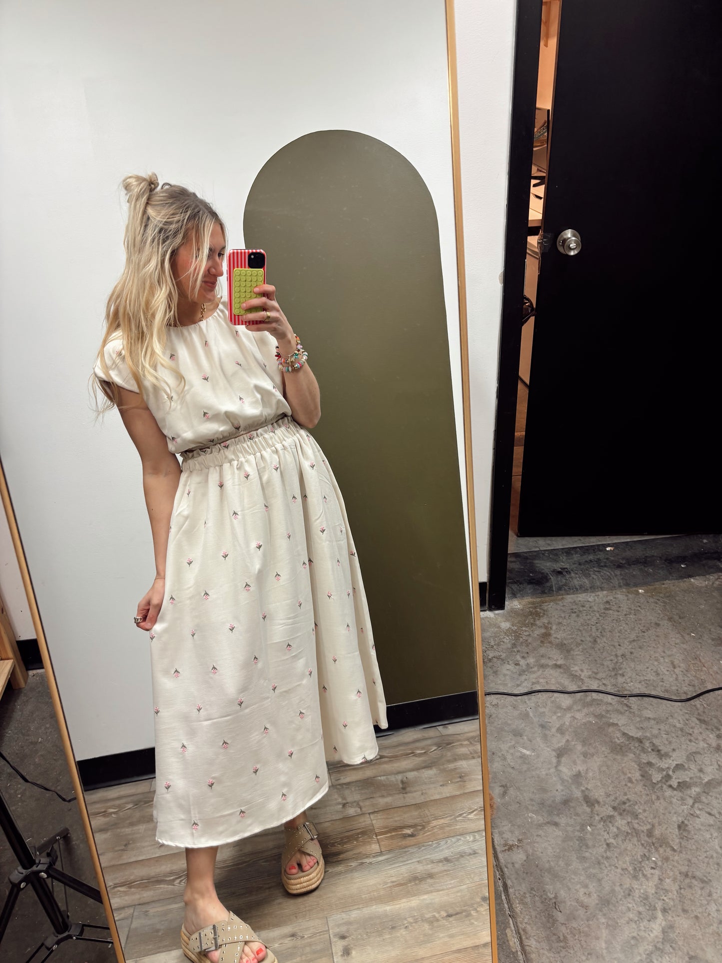 Floral Maxi Skirt Set