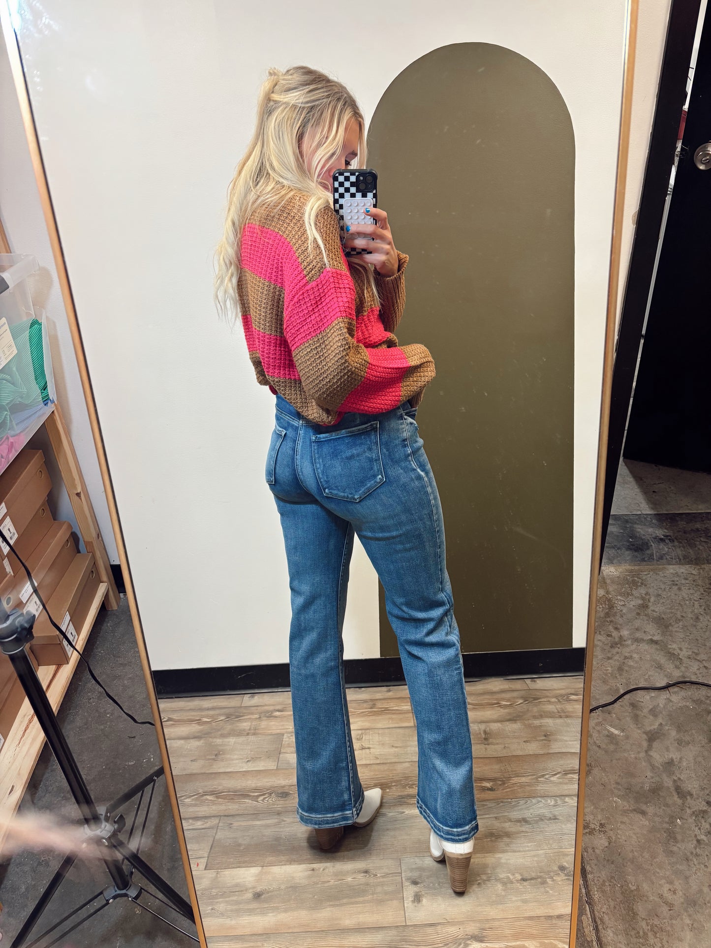 Evan Wide Leg Flare Jean