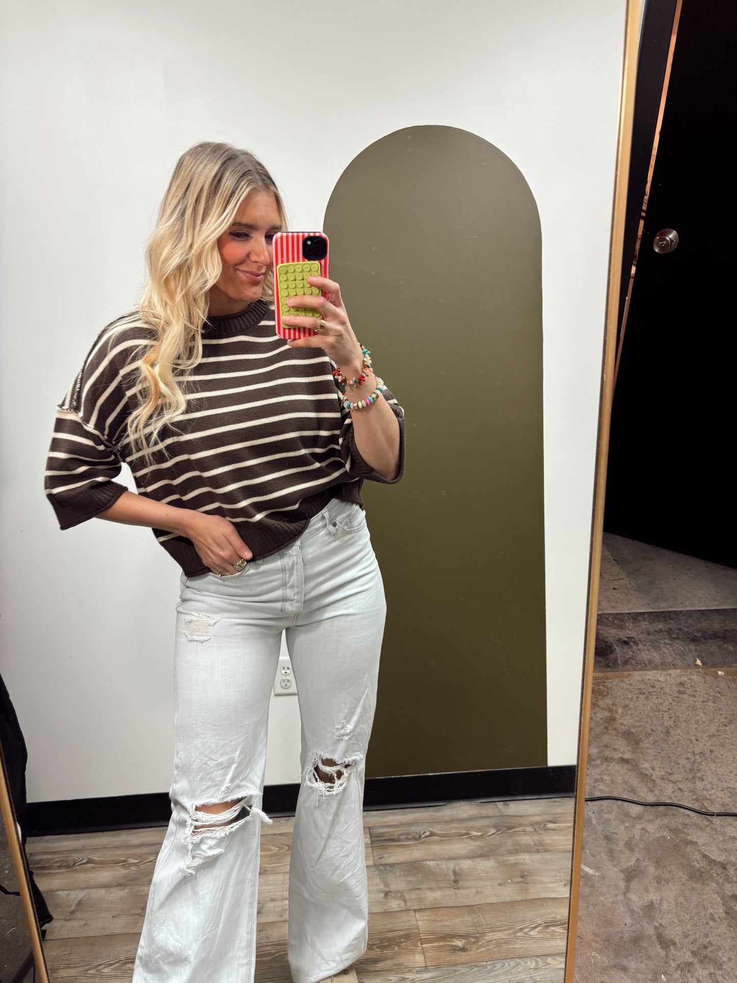 Sipping Seaside Sweater (Brown)