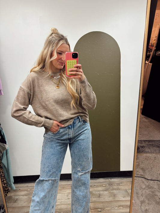 Lyra Stitch Sweater (Cocoa)