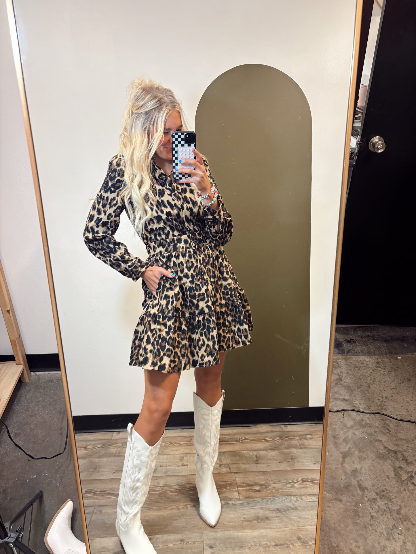 Abigail Leopard Dress