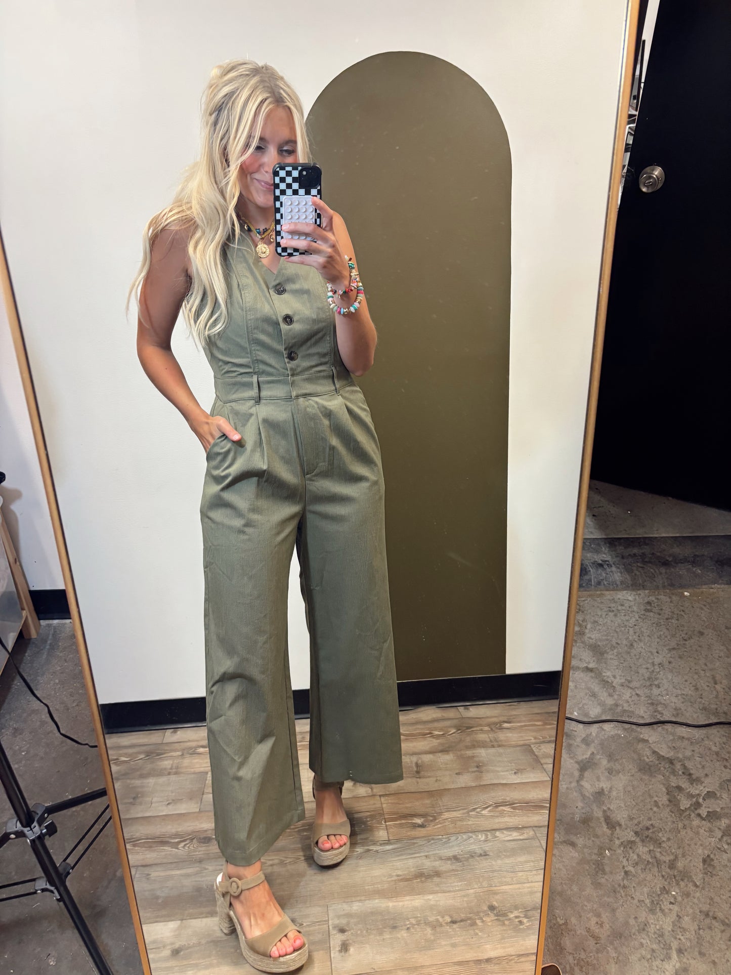 Gianna Button Jumpsuit