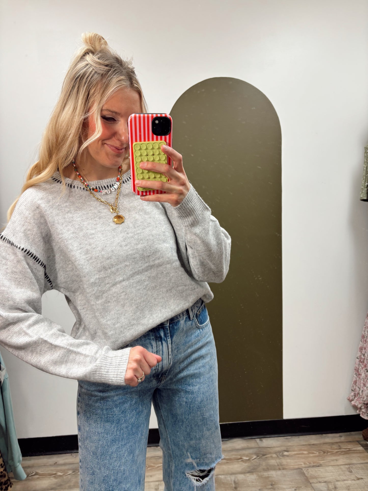 Lyra Stitch Sweater (Grey)