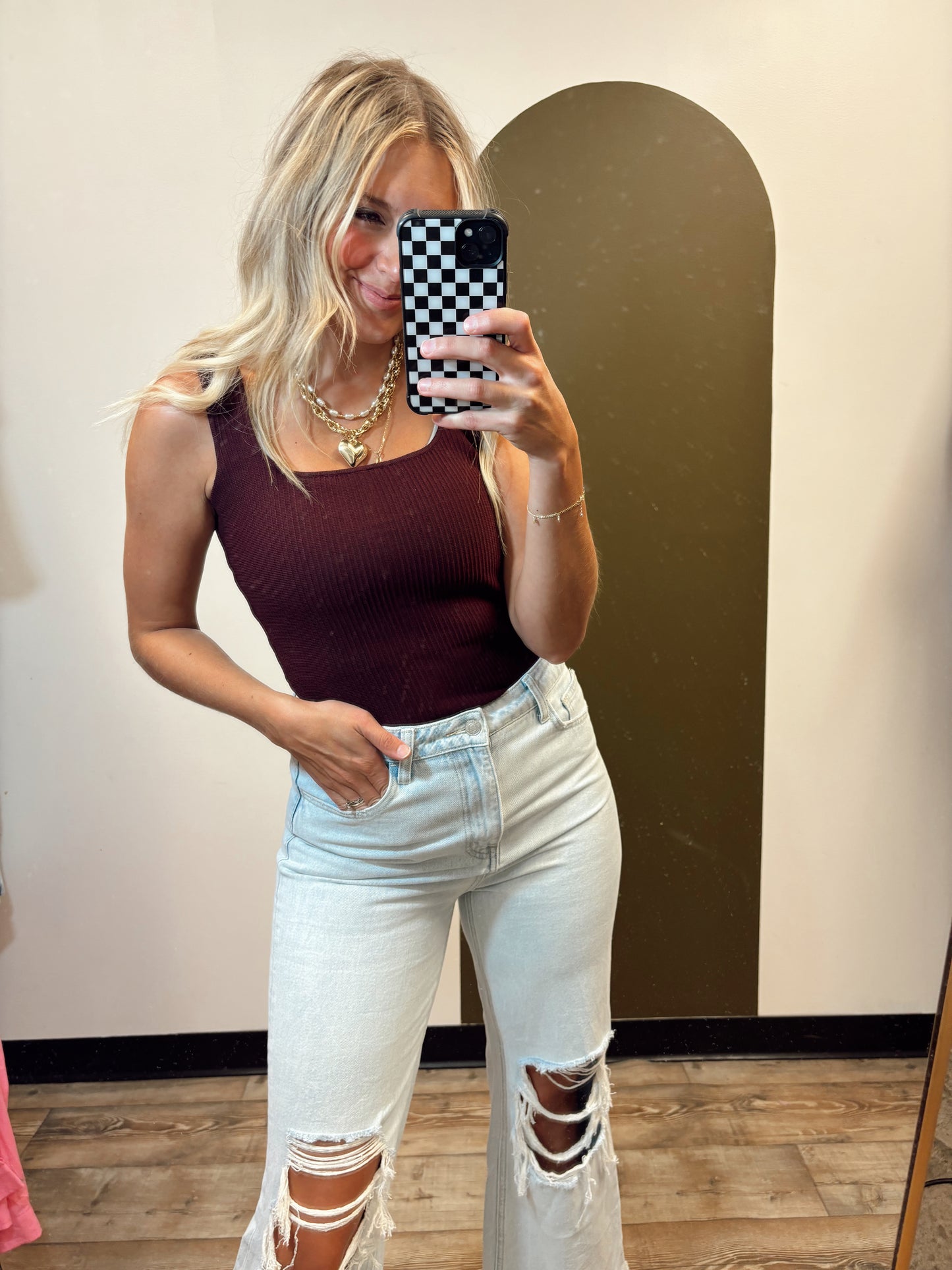 Robin Ribbed Tank (Wine)