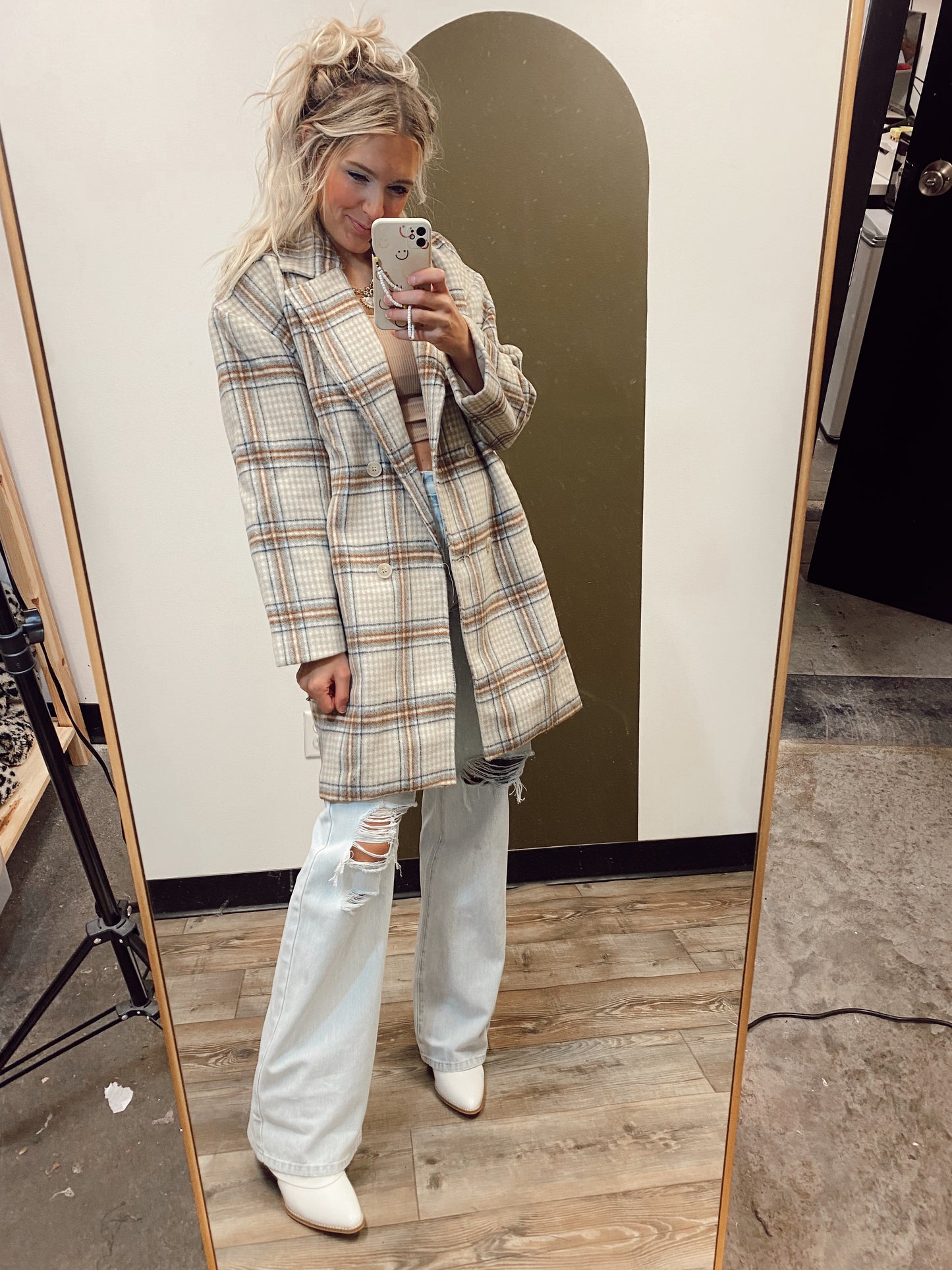 Penelope Plaid Coat