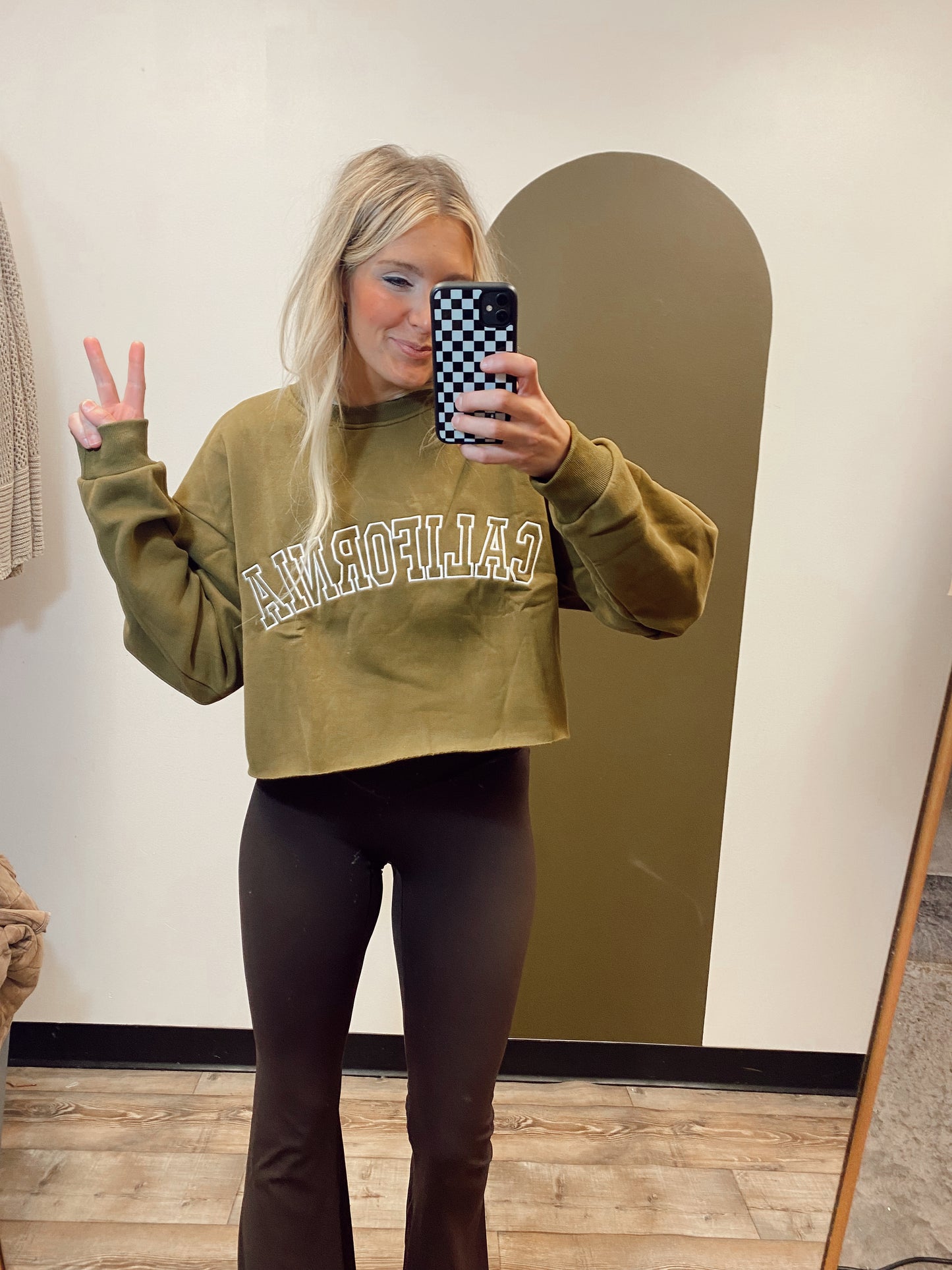 California Crop Sweatshirt