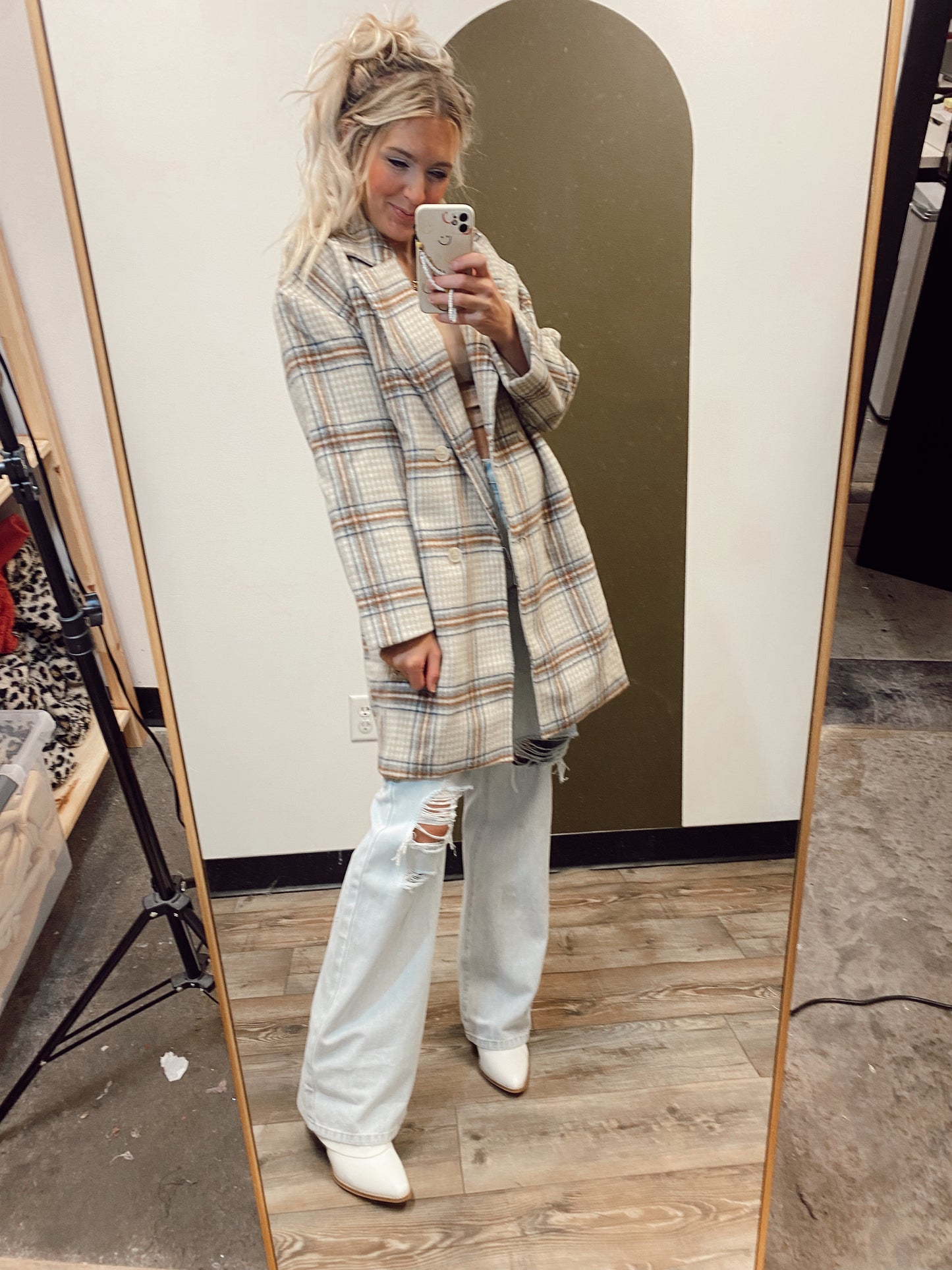 Penelope Plaid Coat