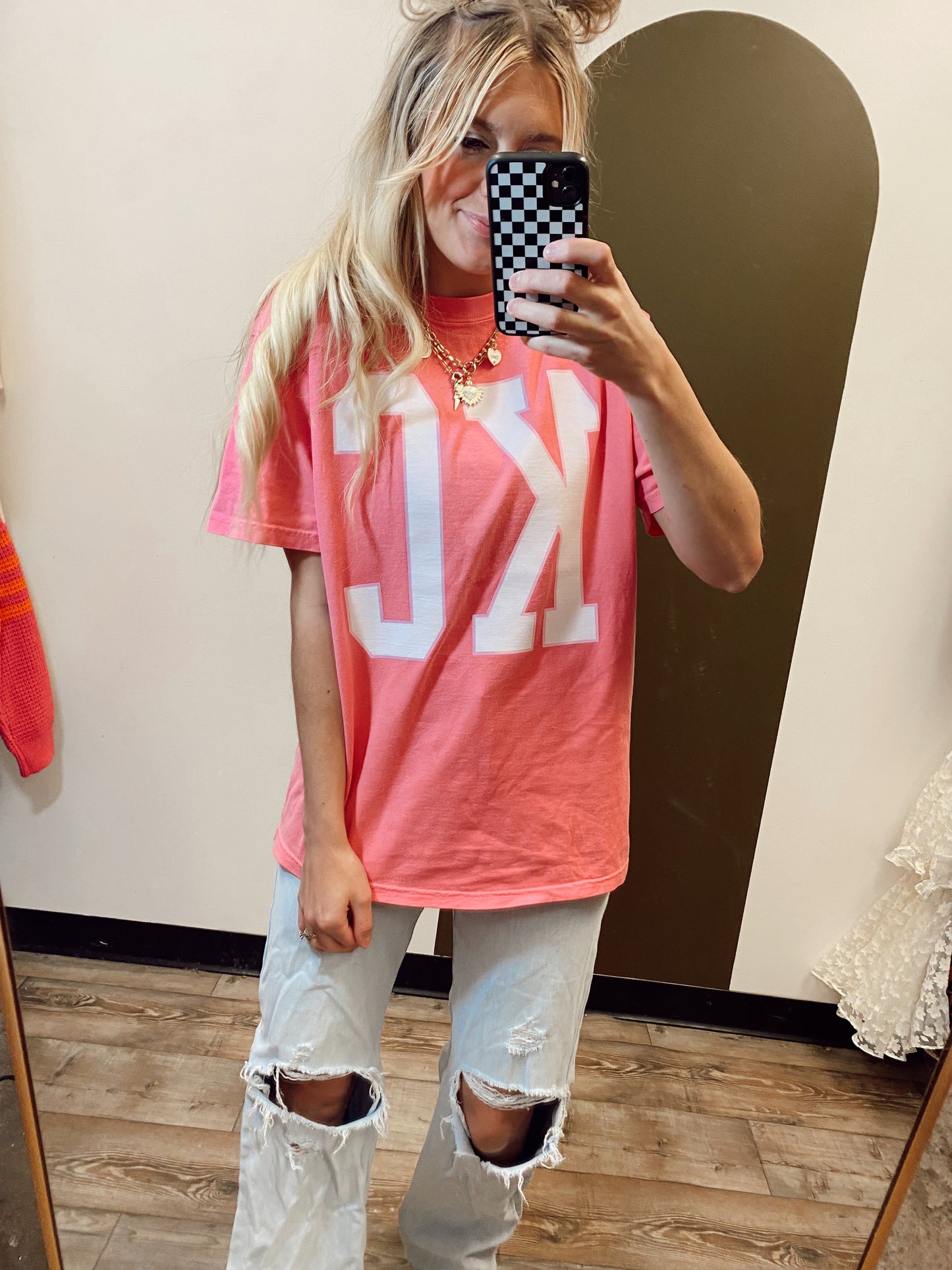 1KC Stretch Tee (Pink)