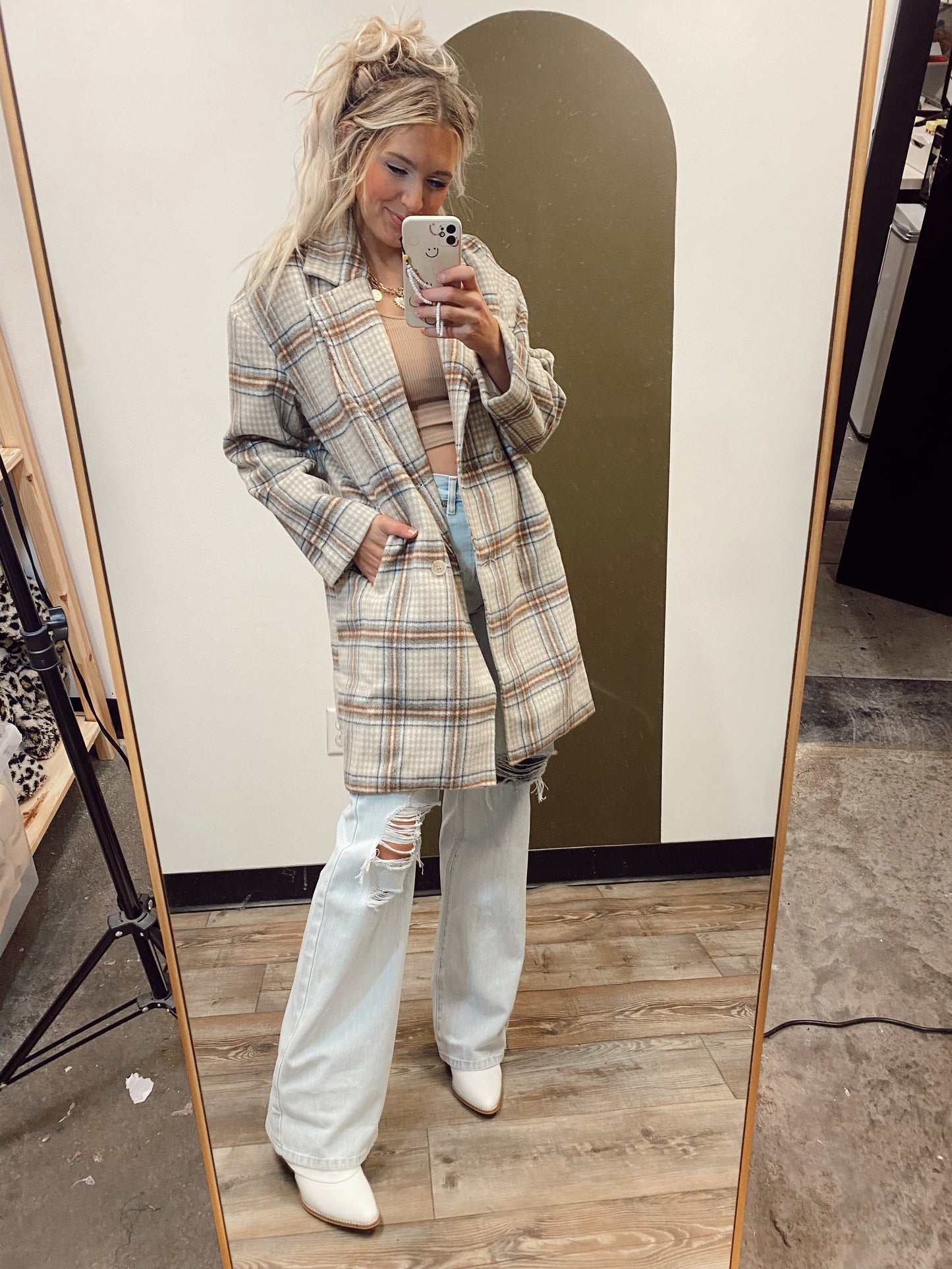 Penelope Plaid Coat