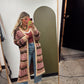 Marcella Long Print Cardigan