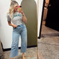 Los Angeles Crop Tee (Grey)