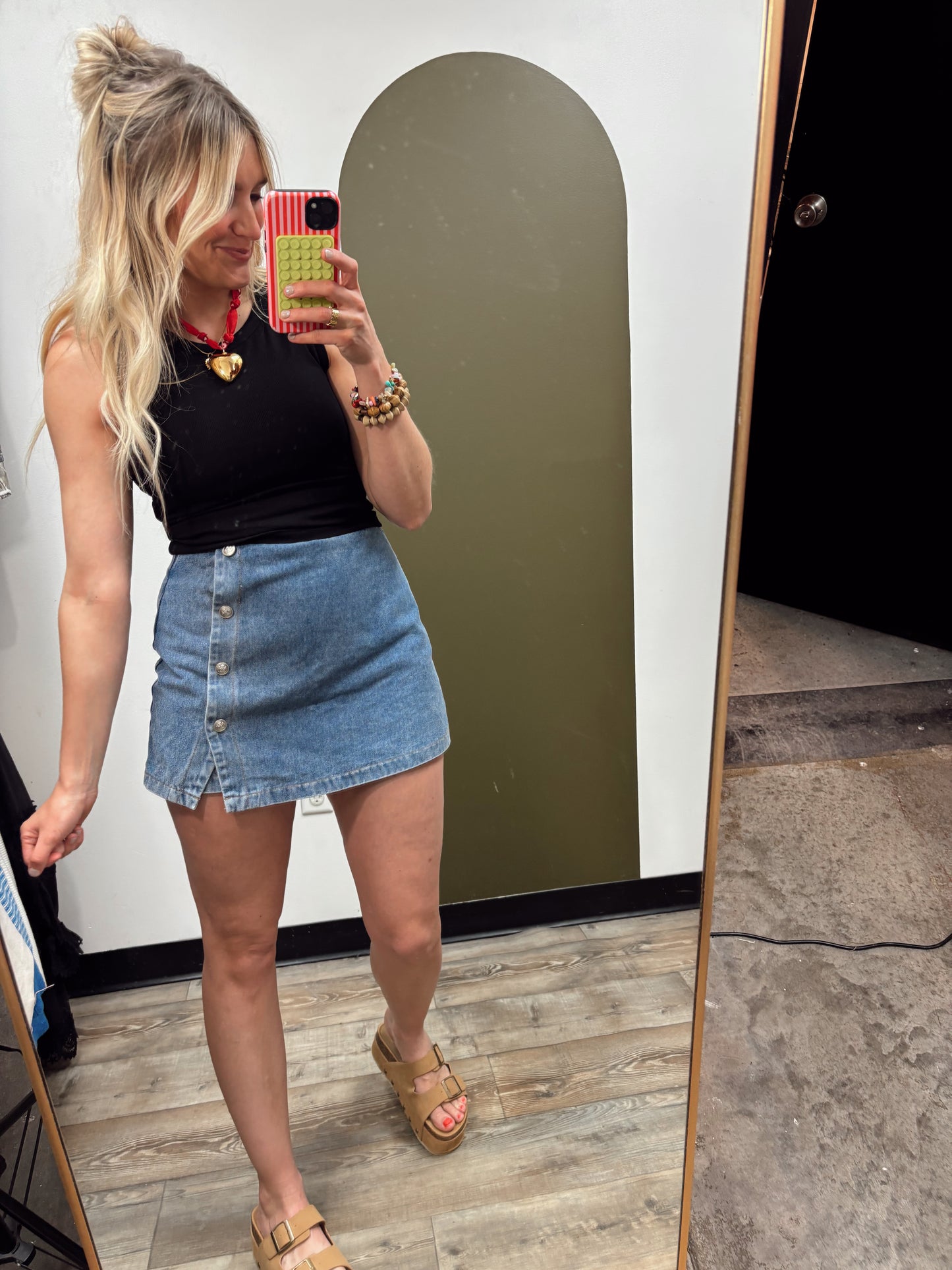 Shes The One Denim Skort