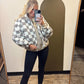 Alayna Checkered Jacket (Grey)