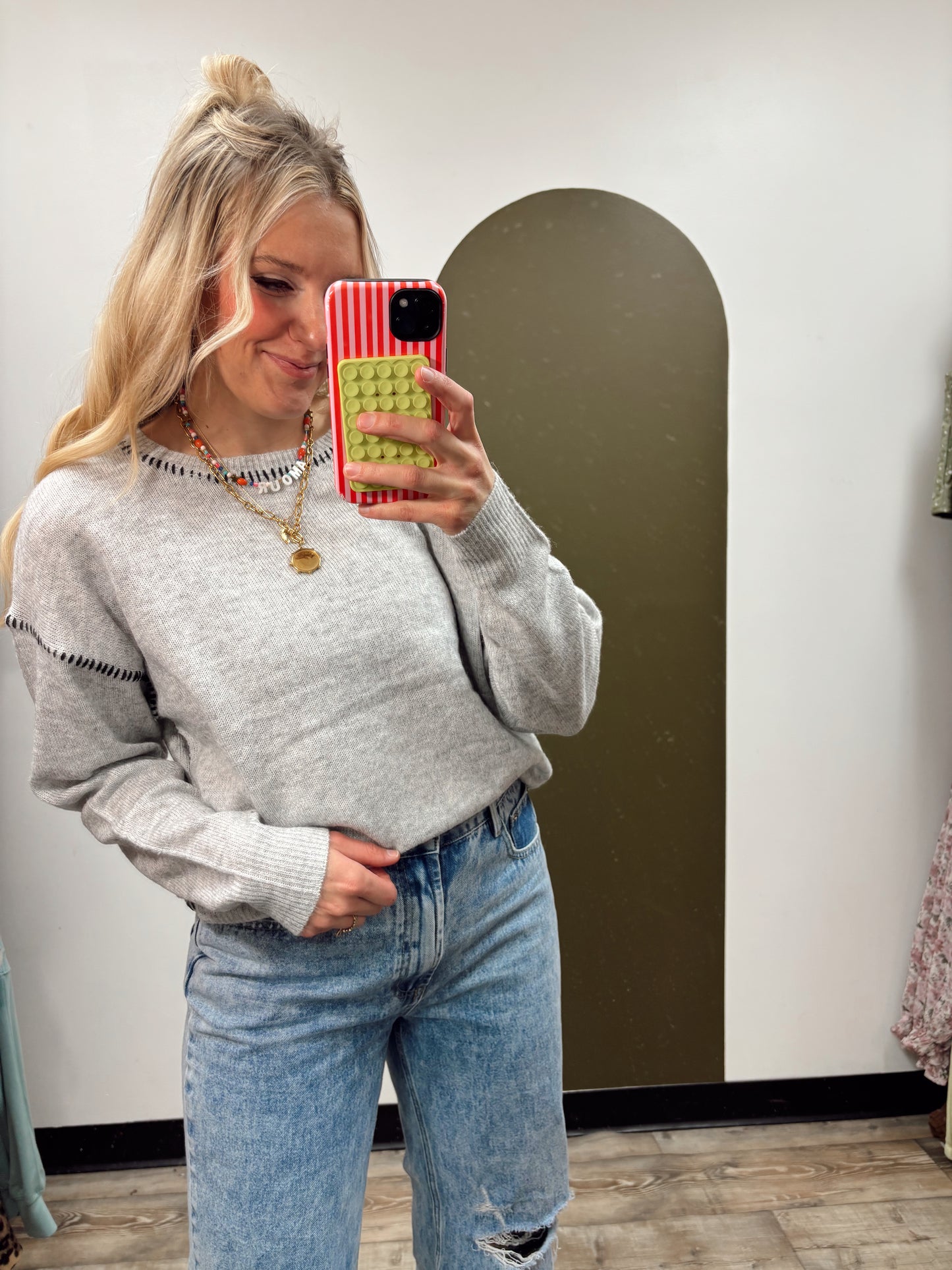 Lyra Stitch Sweater (Grey)