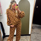 Cool Combo Polka Dot Sweat Pant(Rust/Pink)